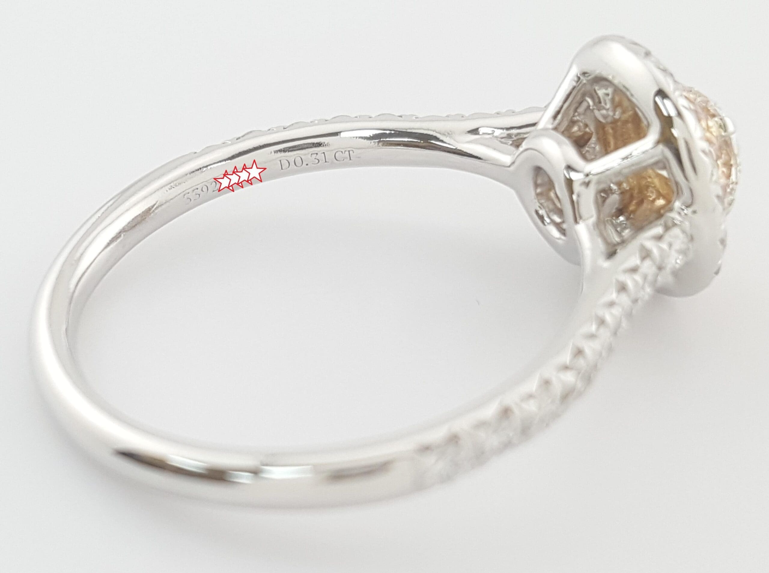 Tiffany & Co. Soleste Round Diamond Double Halo Engagement Ring 0.64 ct Rt $8.6K