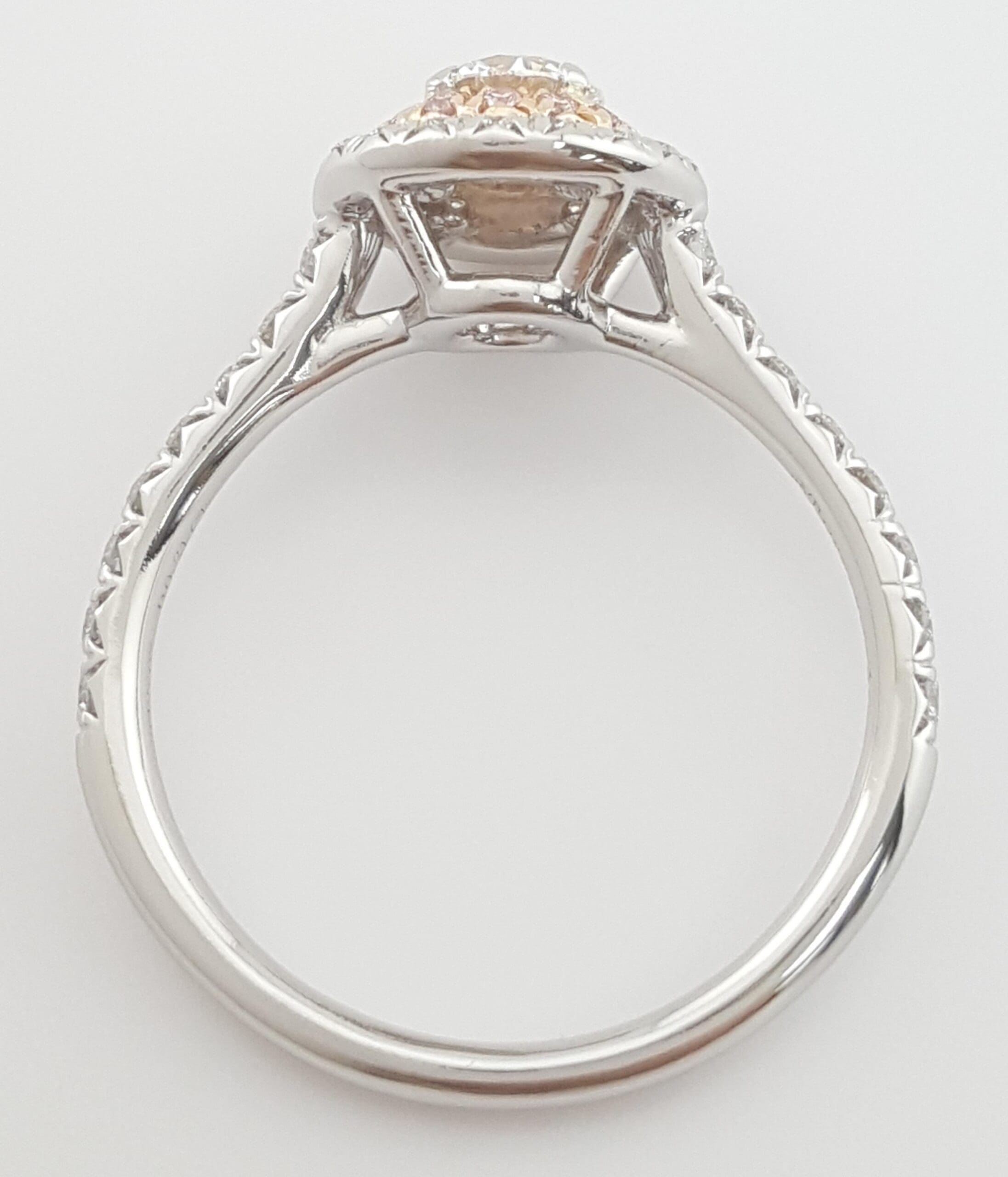 Tiffany & Co. Soleste Round Diamond Double Halo Engagement Ring 0.64 ct Rt $8.6K