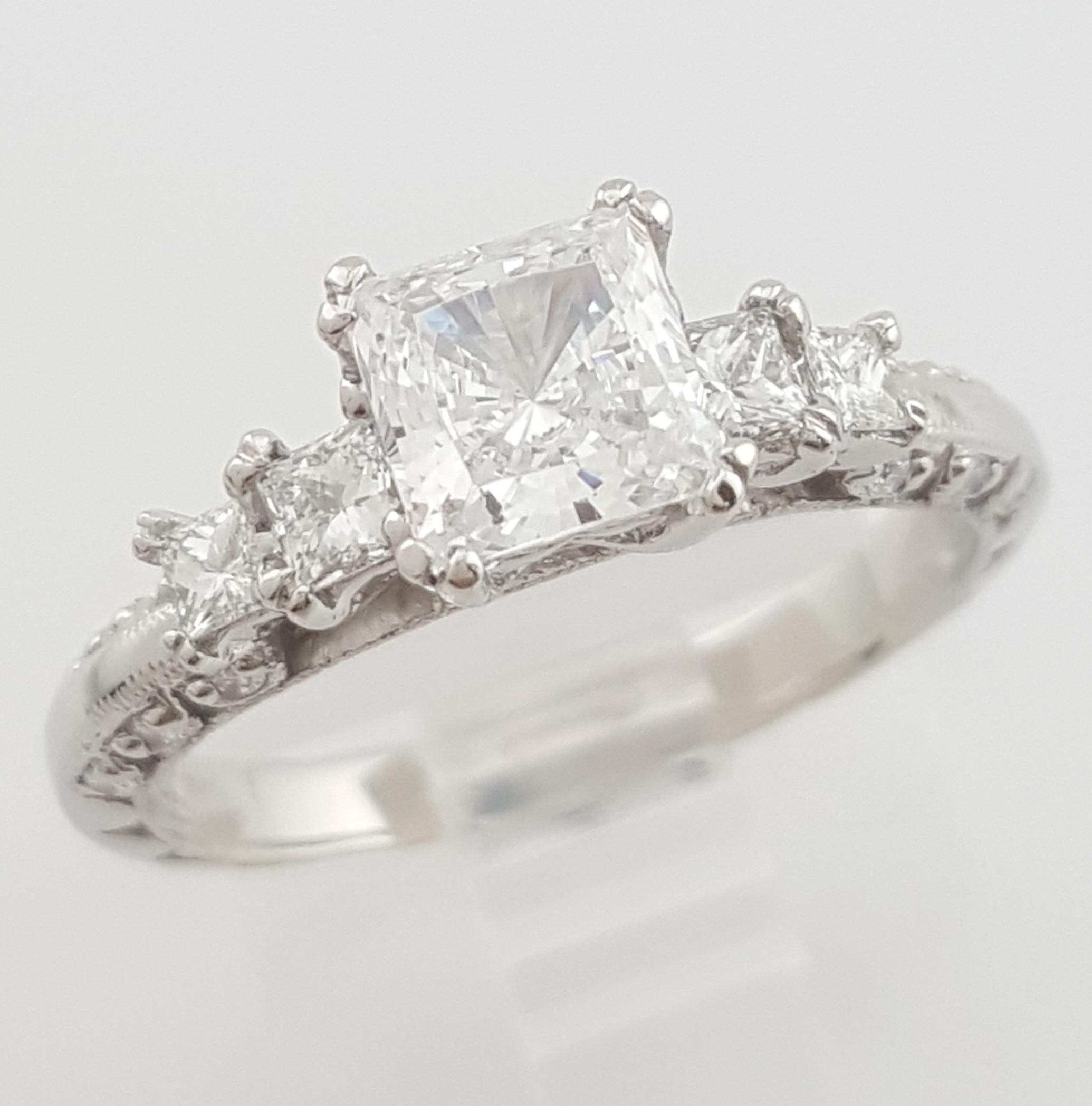 Tacori Diamond 67202A Semi-Mount Engagement Ring 0.35 ct Platinum Retail $4,840