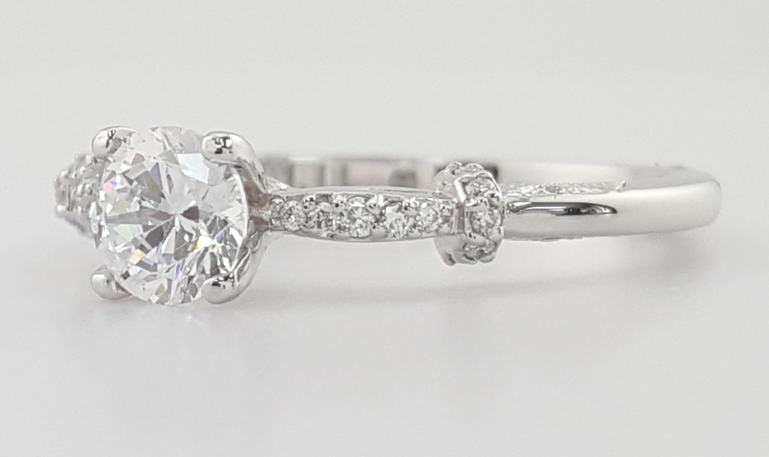 Tacori Semi-Mount Diamond Solitaire 67262 Engagement Ring 0.22ct Platinum $2,390
