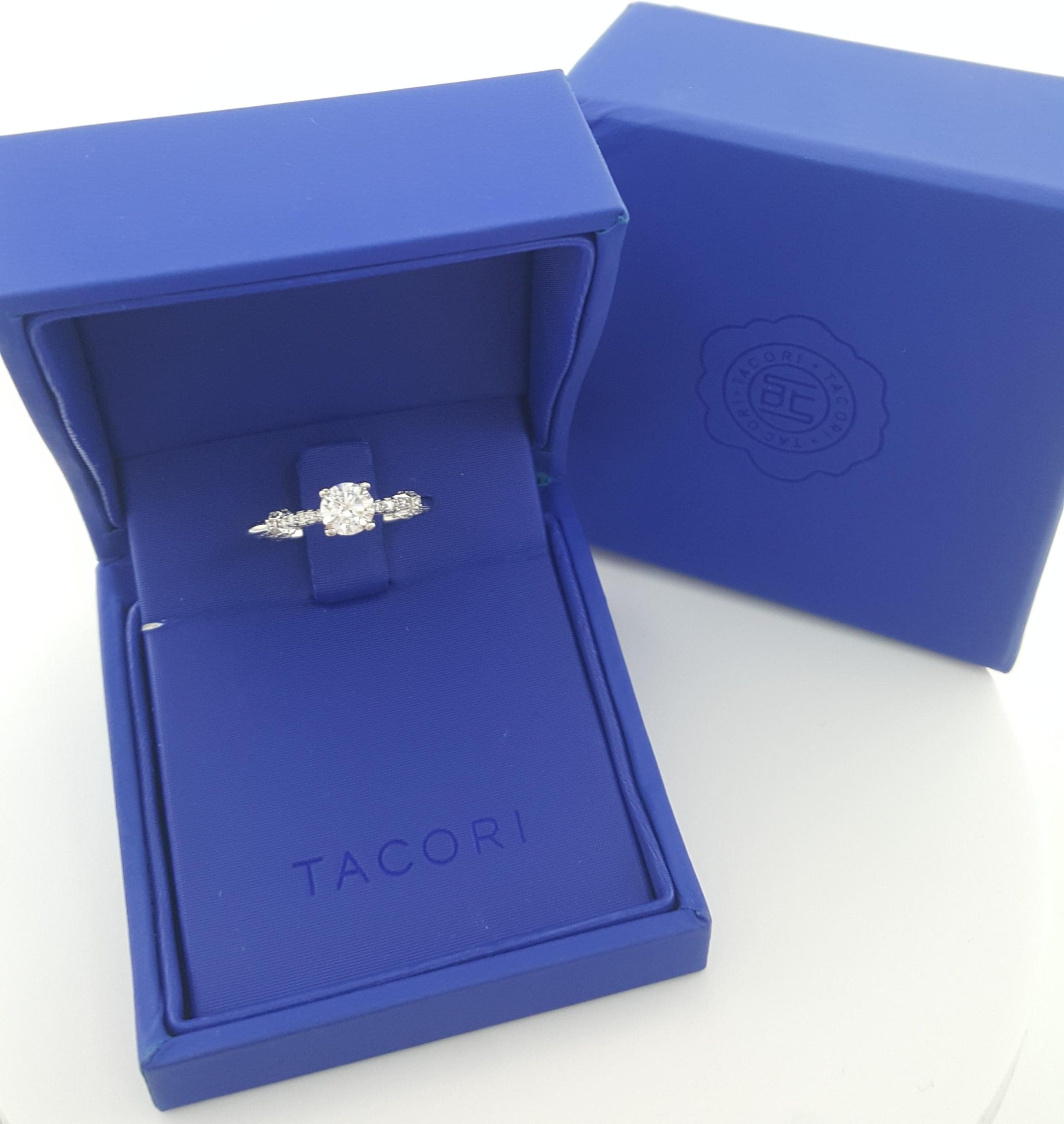 Tacori Semi-Mount Diamond Solitaire 67262 Engagement Ring 0.22ct Platinum $2,390