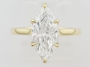 D Flawless Type 2a Marquise Diamond Engagement Ring 18k Gold 2.02ct Retail $70K