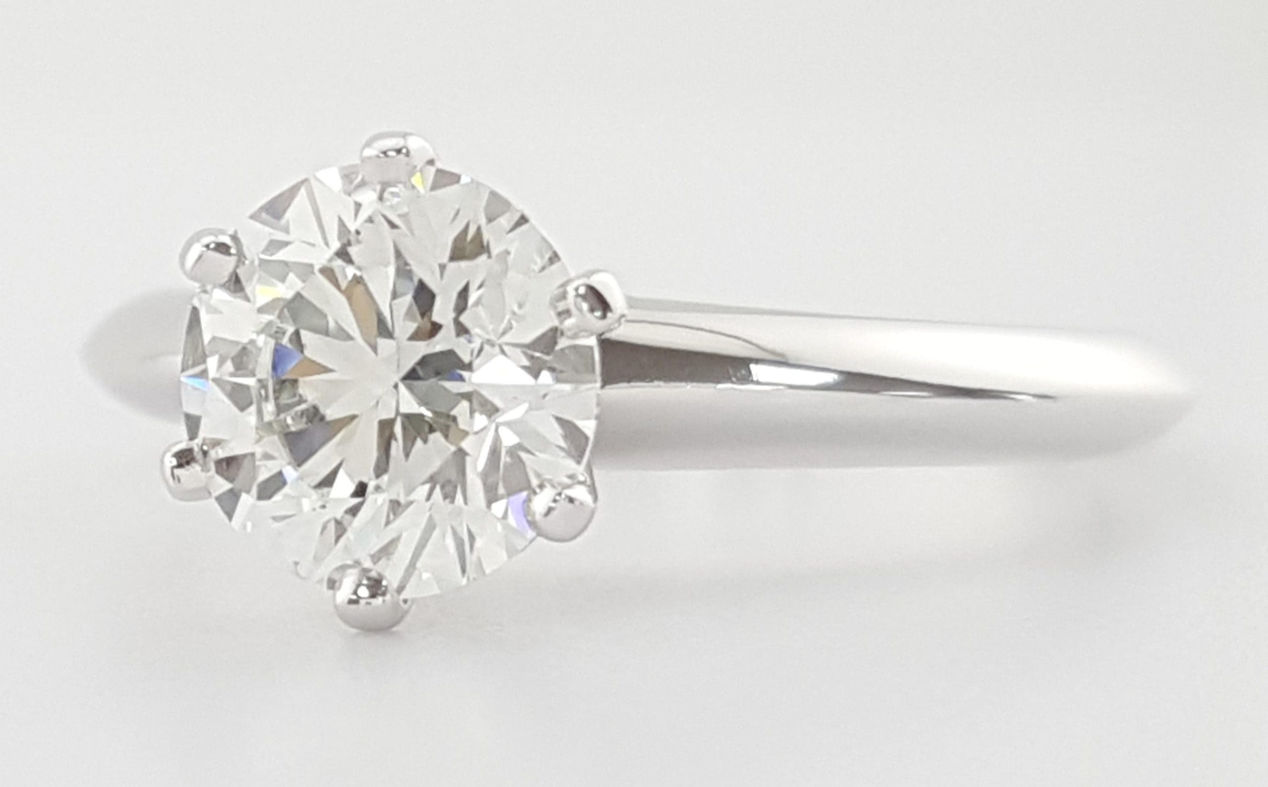 Tiffany & Co Round Diamond Solitaire Platinum Engagement Ring 1.21 ct Rtl $22.6K
