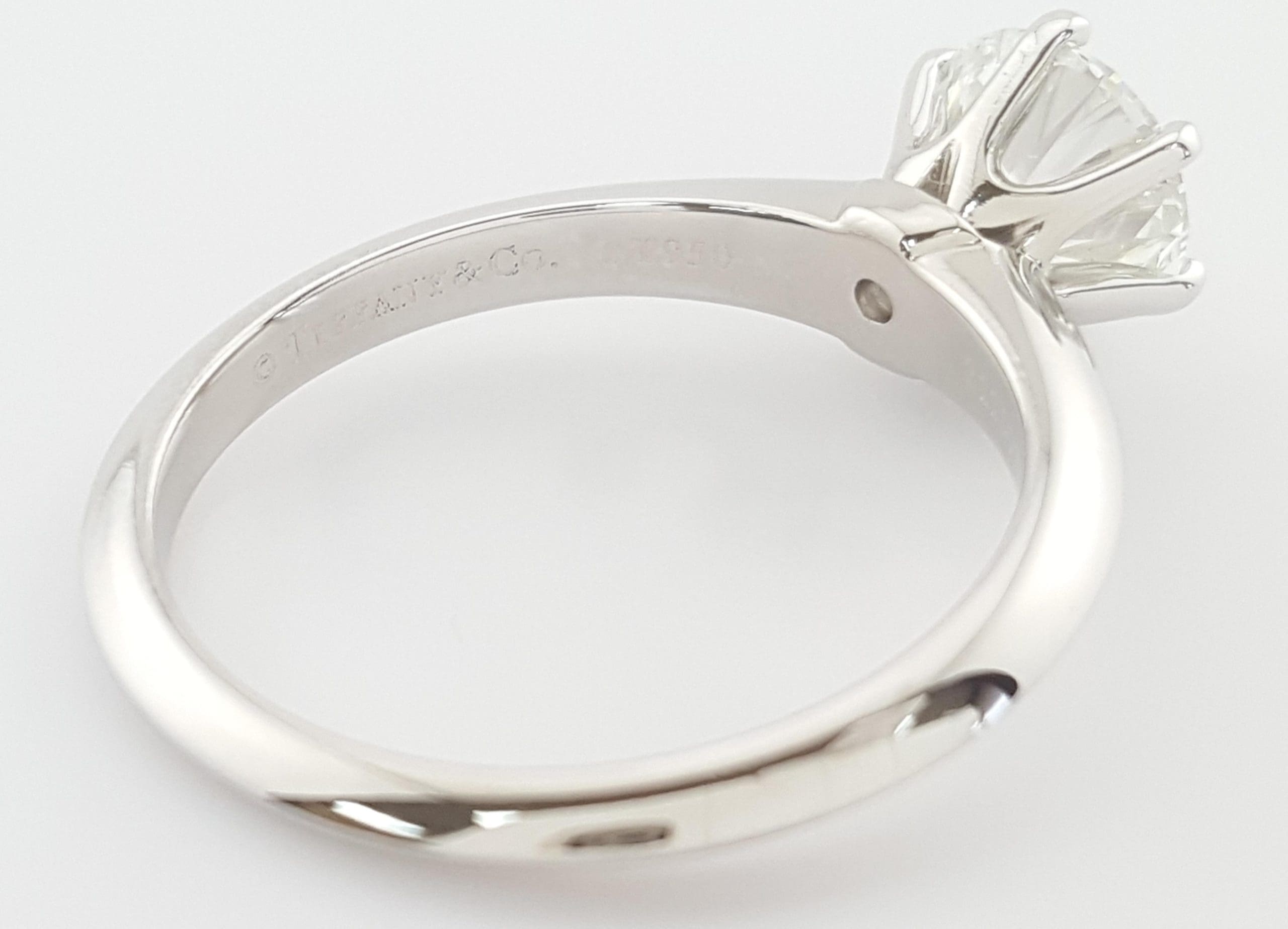 Tiffany & Co Round Diamond Solitaire Platinum Engagement Ring 1.21 ct Rtl $22.6K