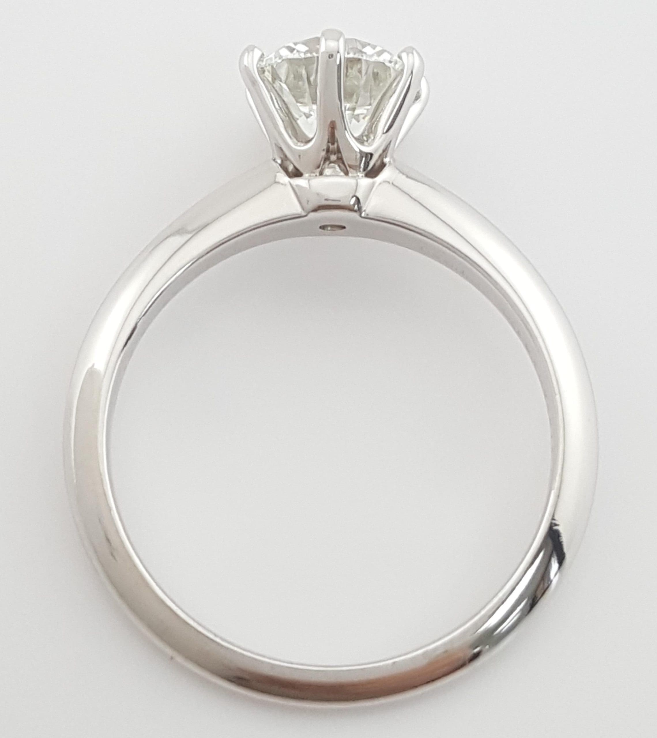 Tiffany & Co Round Diamond Solitaire Platinum Engagement Ring 1.21 ct Rtl $22.6K
