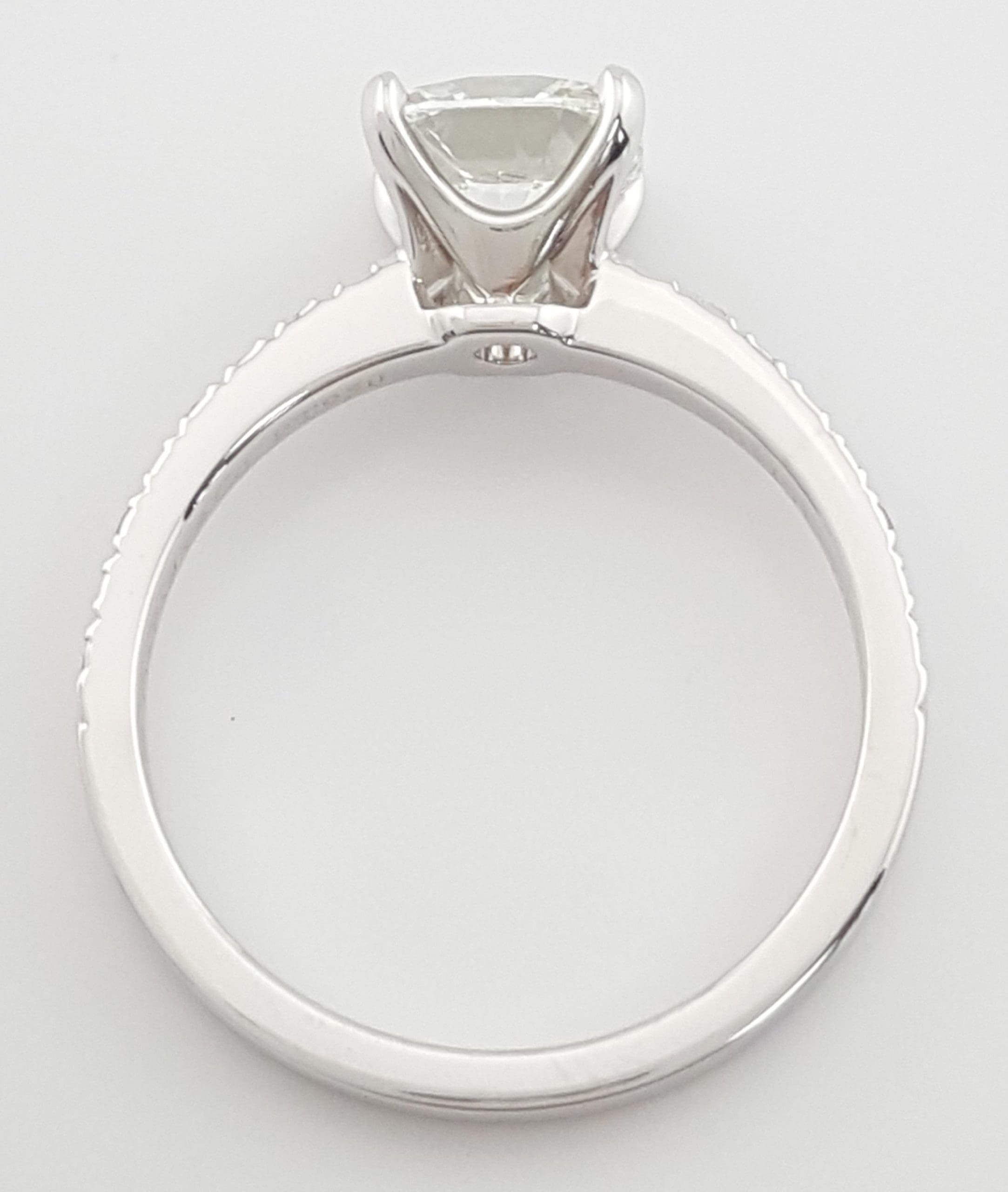 Tiffany & Co Novo Cushion Cut Diamond Engagement Ring 1.55 ct Plat Rtl $20,200