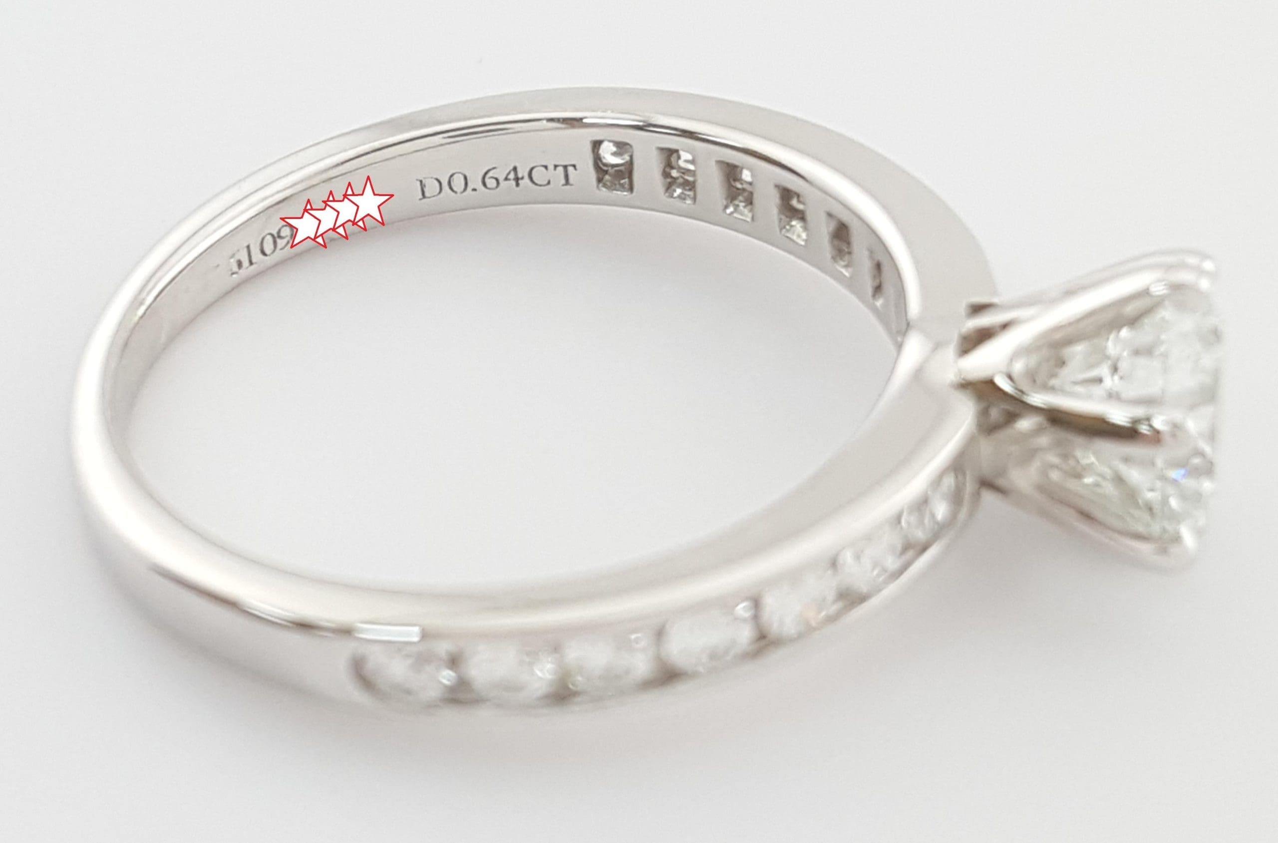 Tiffany & Co Round Diamond Channel Set Engagement Ring 0.85ct Platinum Rt $9,850