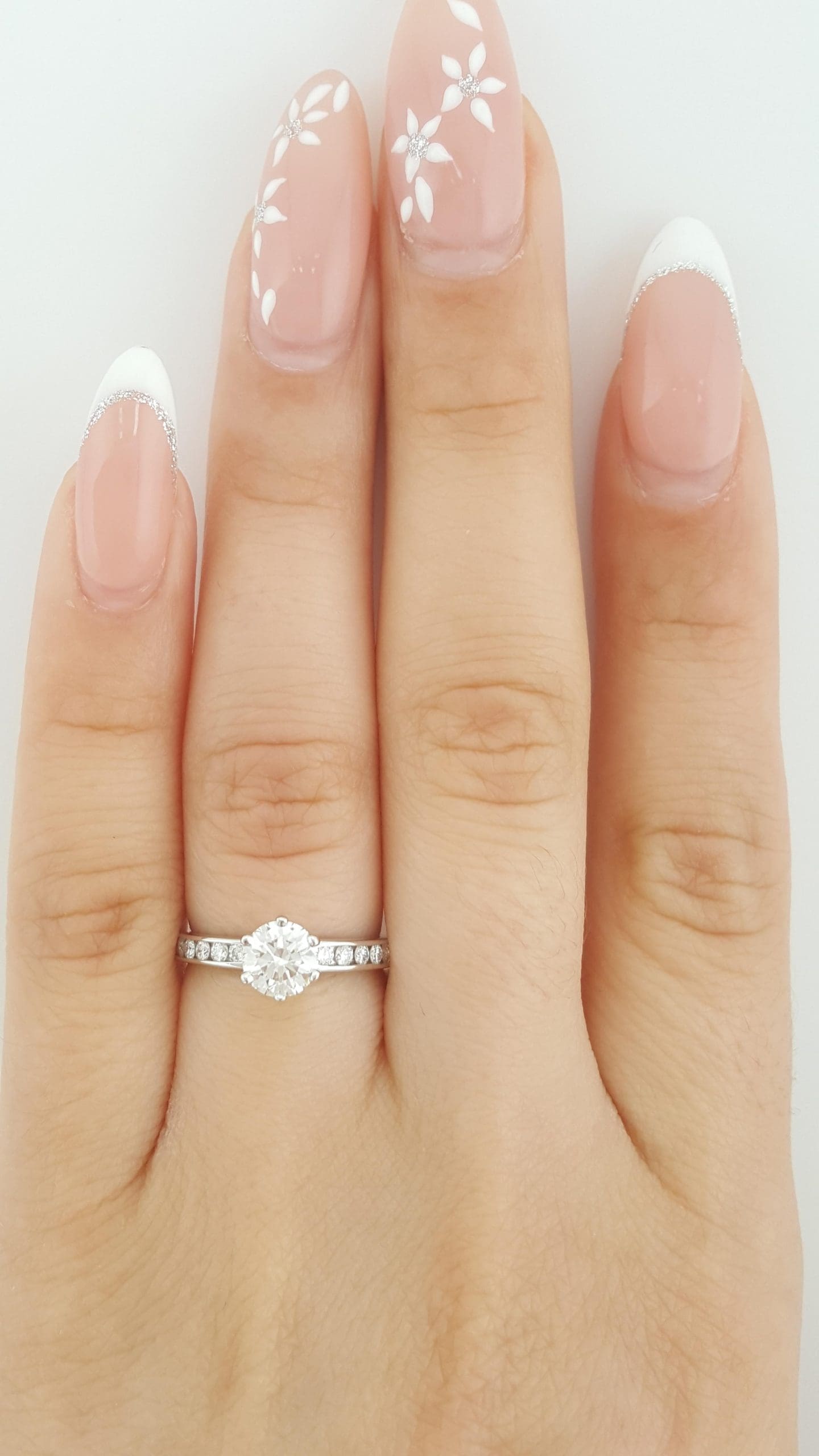 Tiffany & Co Round Diamond Channel Set Engagement Ring 0.85ct Platinum Rt $9,850