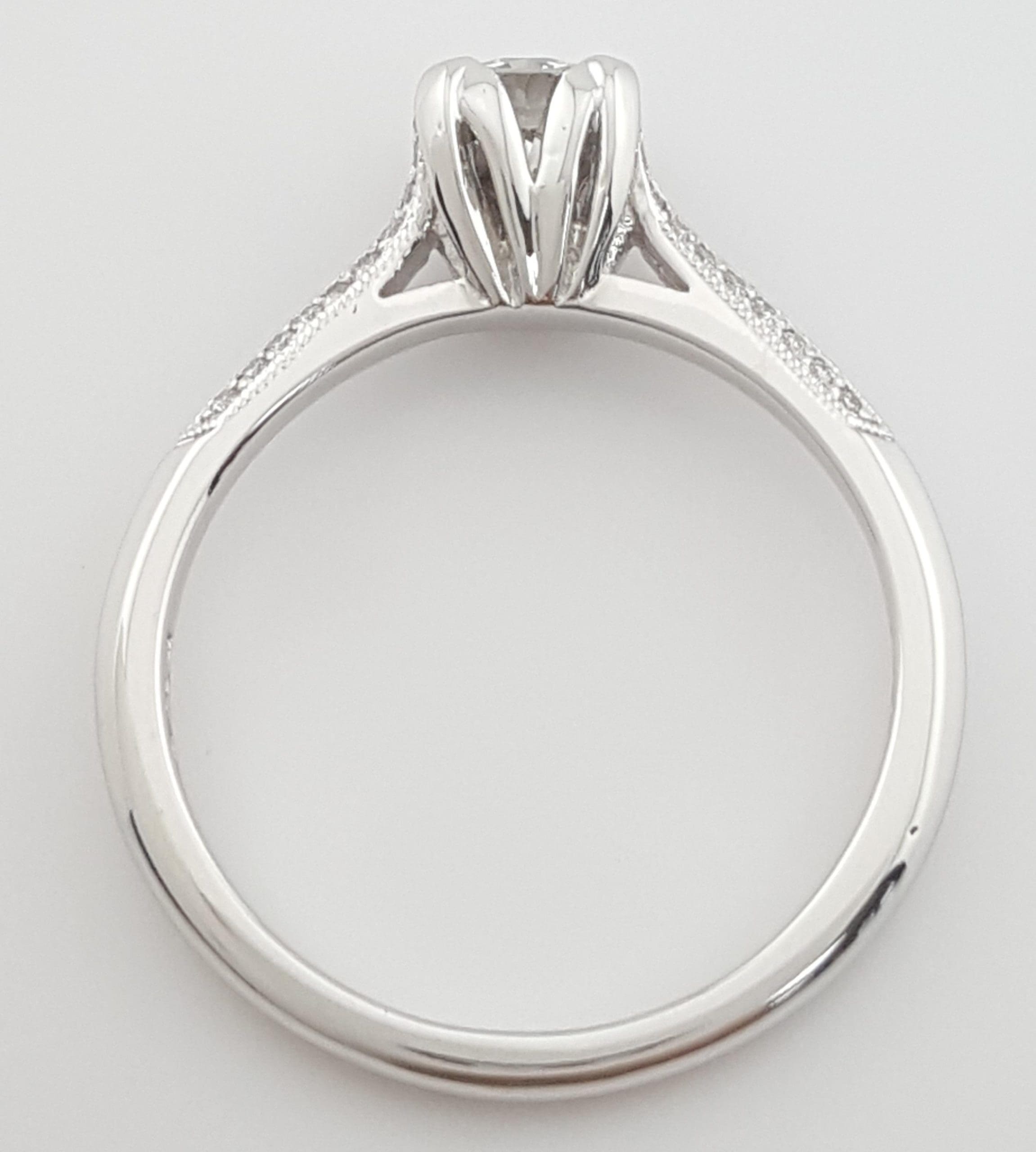 Tacori Round Diamond Solitaire 67255 Engagement Ring 0.45 ct Platinum $4720