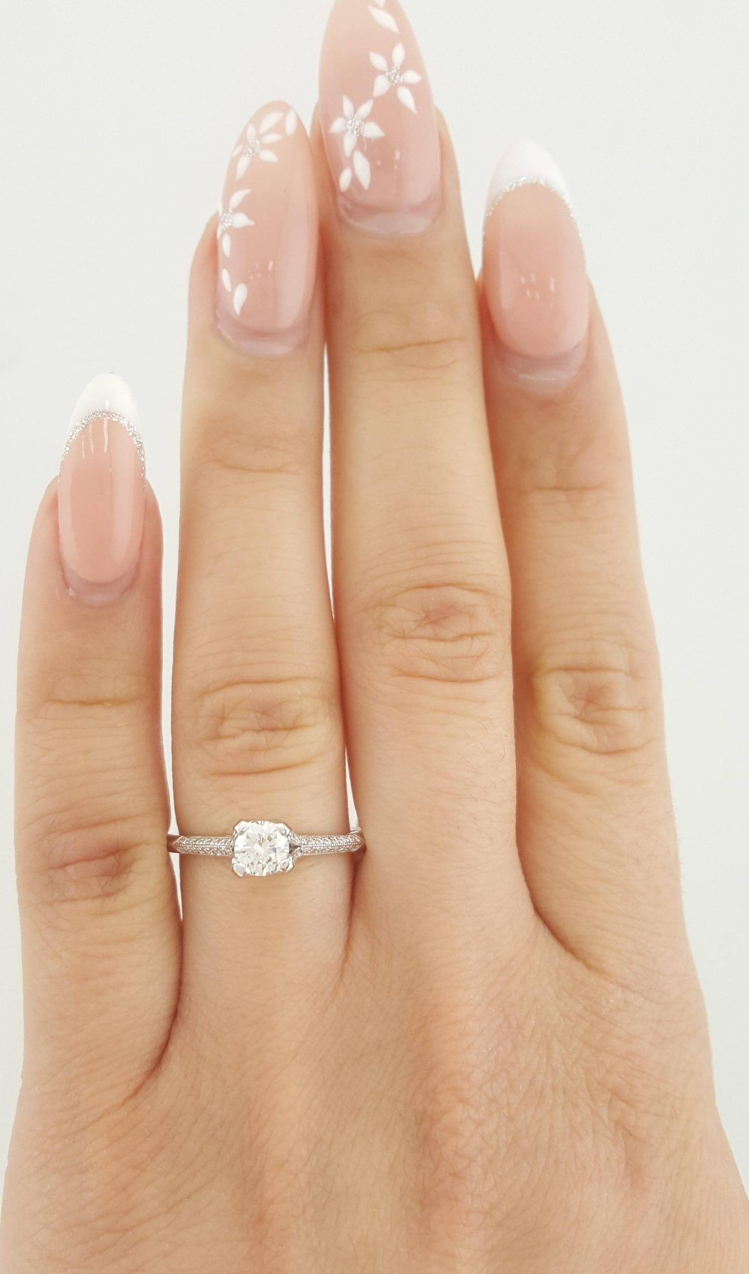 Tacori Round Diamond Solitaire 67255 Engagement Ring 0.45 ct Platinum $4720