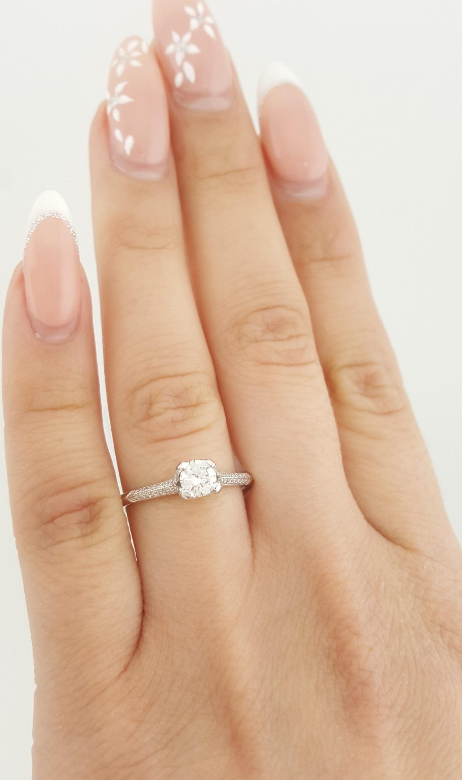 Tacori Round Diamond Solitaire 67255 Engagement Ring 0.45 ct Platinum $4720