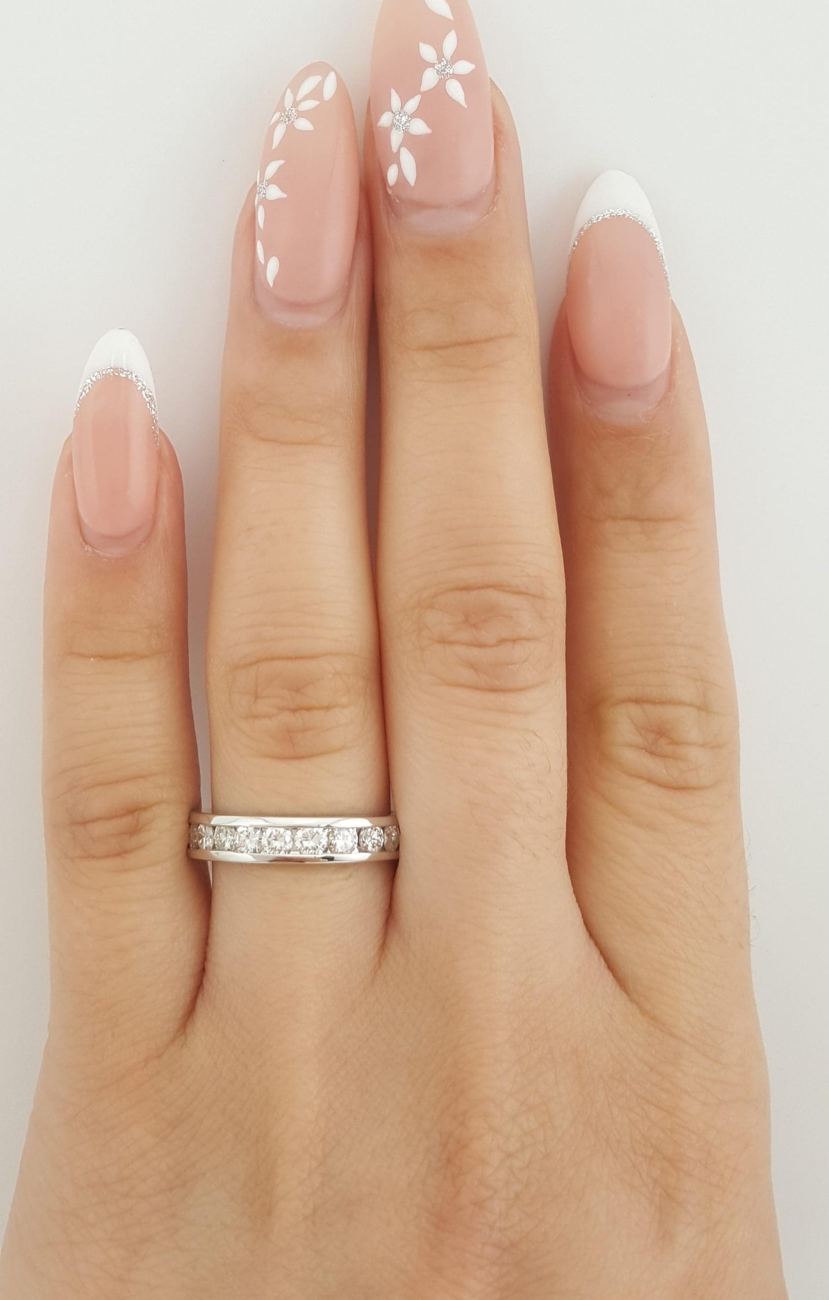 Channel Set Round Diamond Platinum Wedding Band 1 ct 4.2 mm Retail $4K