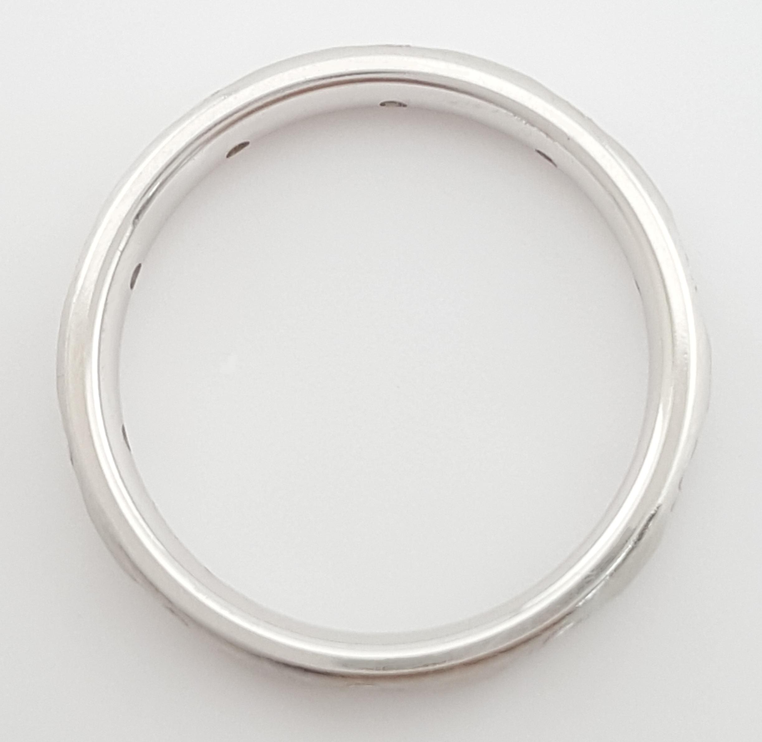 Benchmark Round Diamond Eternity Wedding Band Ring 0.2 ct 3mm 14k White Gold $2K