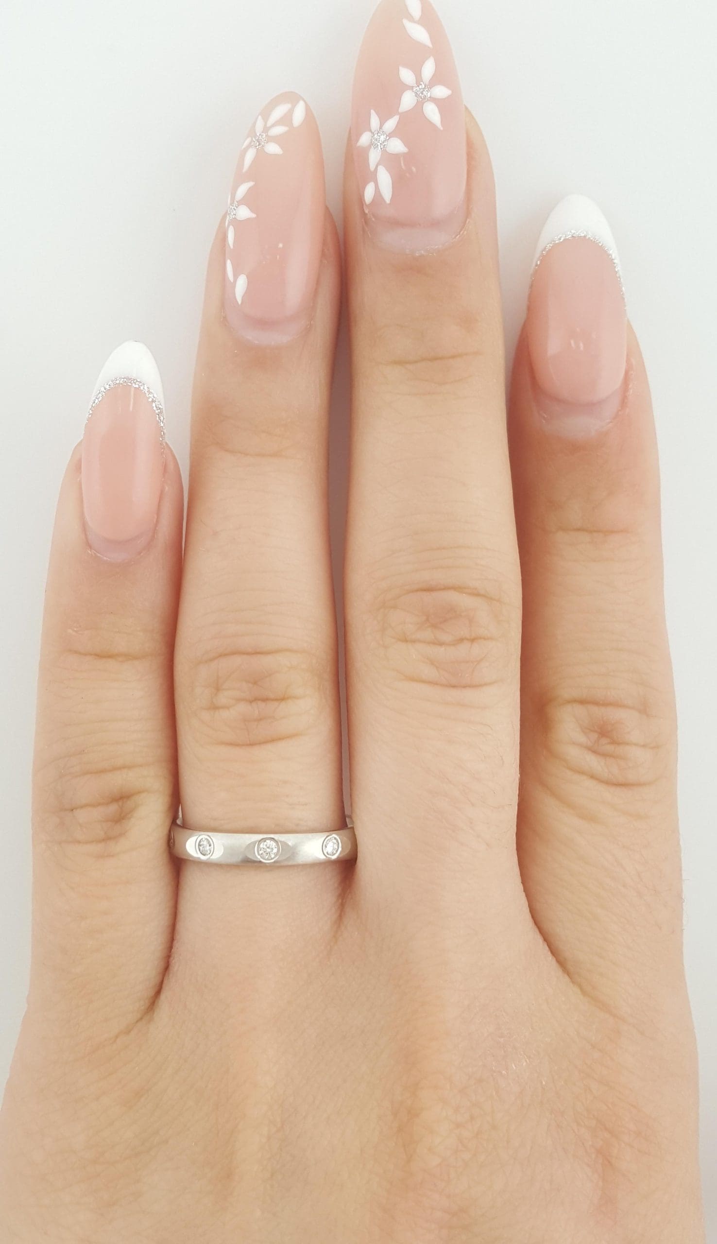 Benchmark Round Diamond Eternity Wedding Band Ring 0.2 ct 3mm 14k White Gold $2K