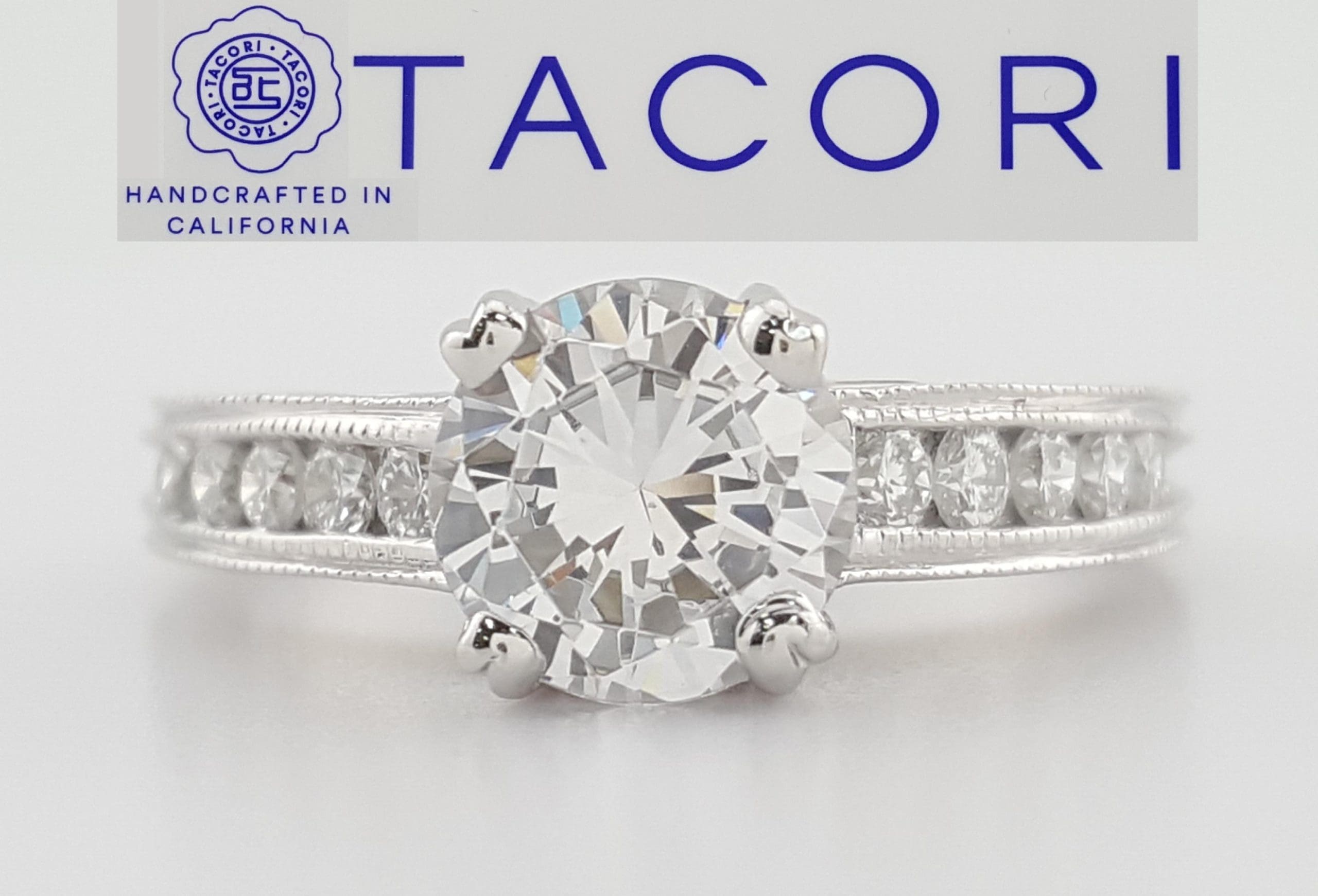 Tacori Semi-Mount Diamond 67201 Engagement Ring 0.33 ct Plat & 18k Gold $5,360