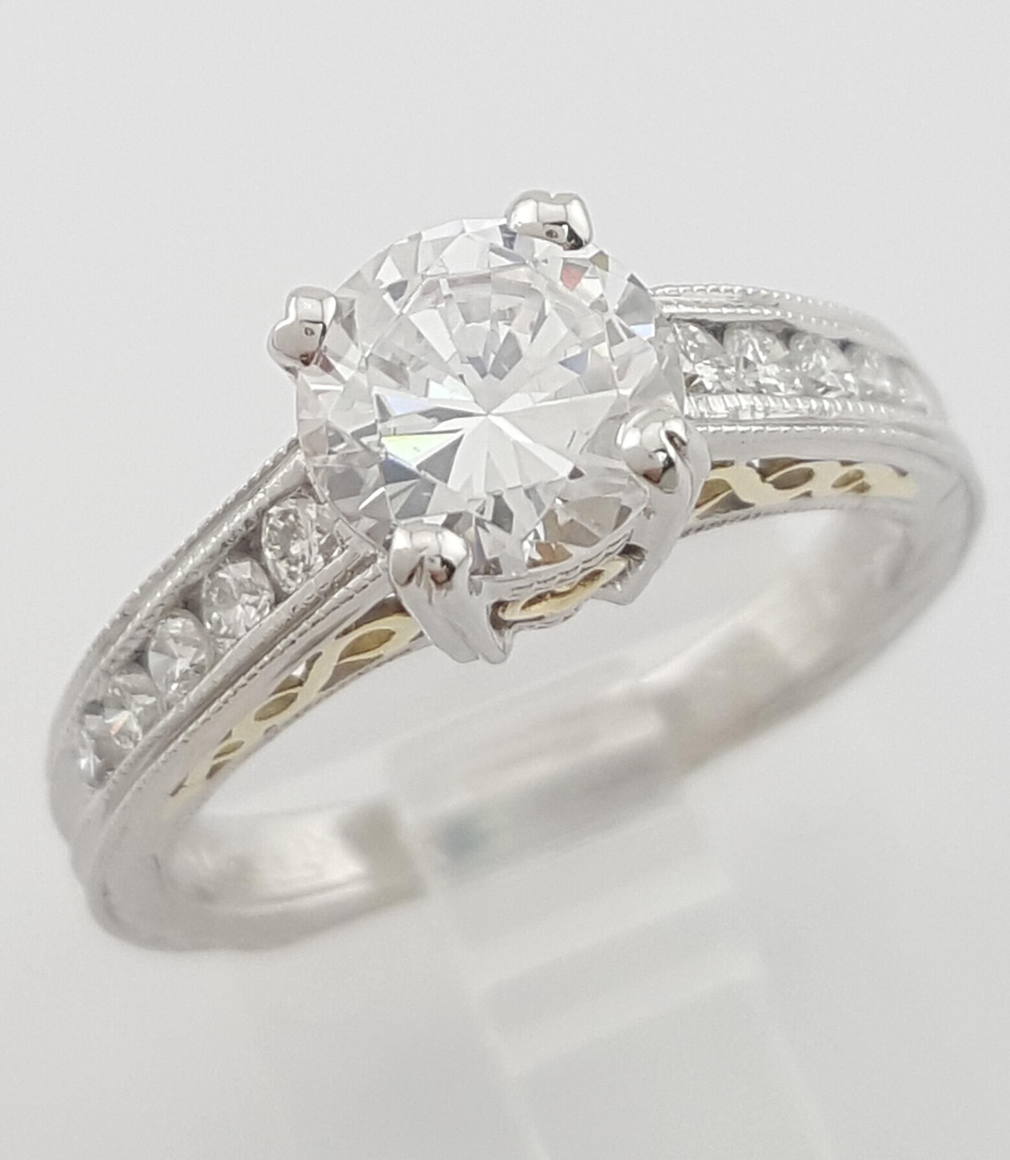 Tacori Semi-Mount Diamond 67201 Engagement Ring 0.33 ct Plat & 18k Gold $5,360