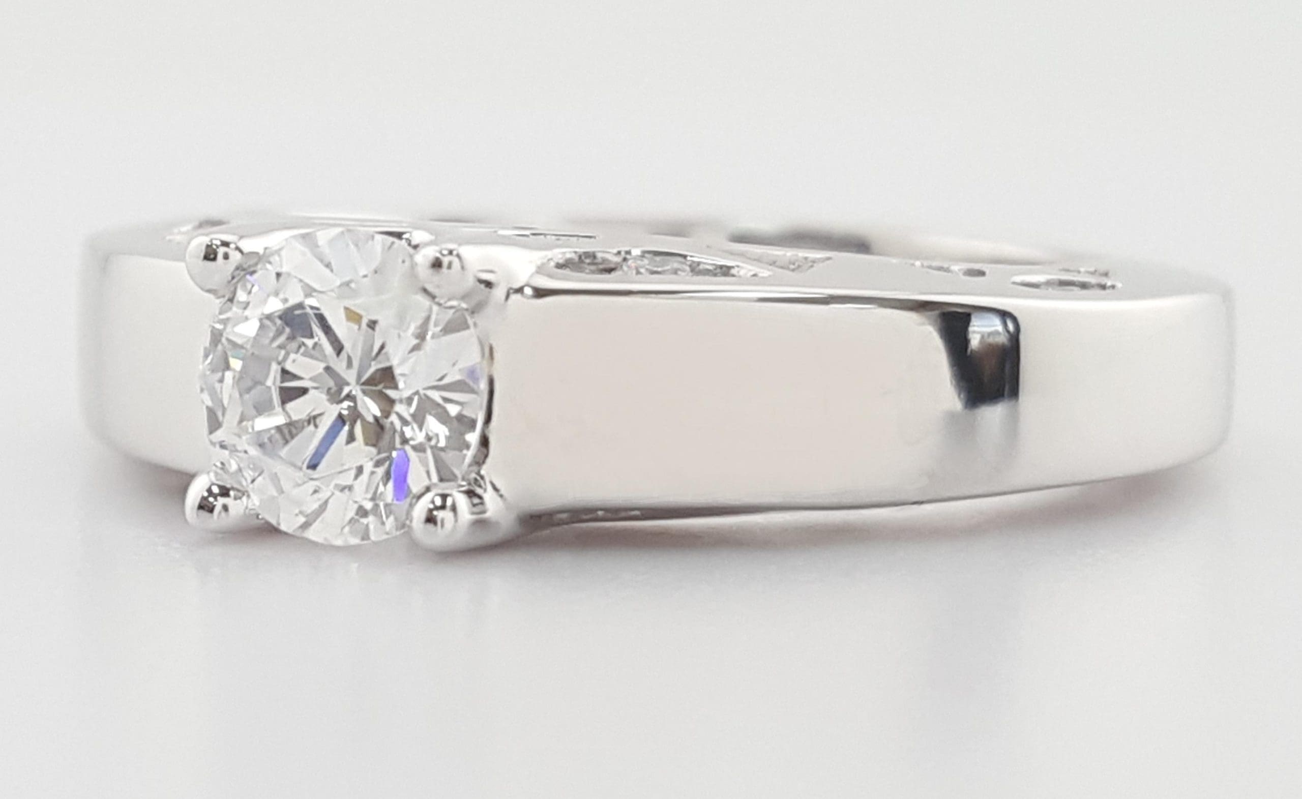 Tacori Semi-Mount 67211 Platinum Diamond Solitaire Engagement Ring 0.11ct $5,740