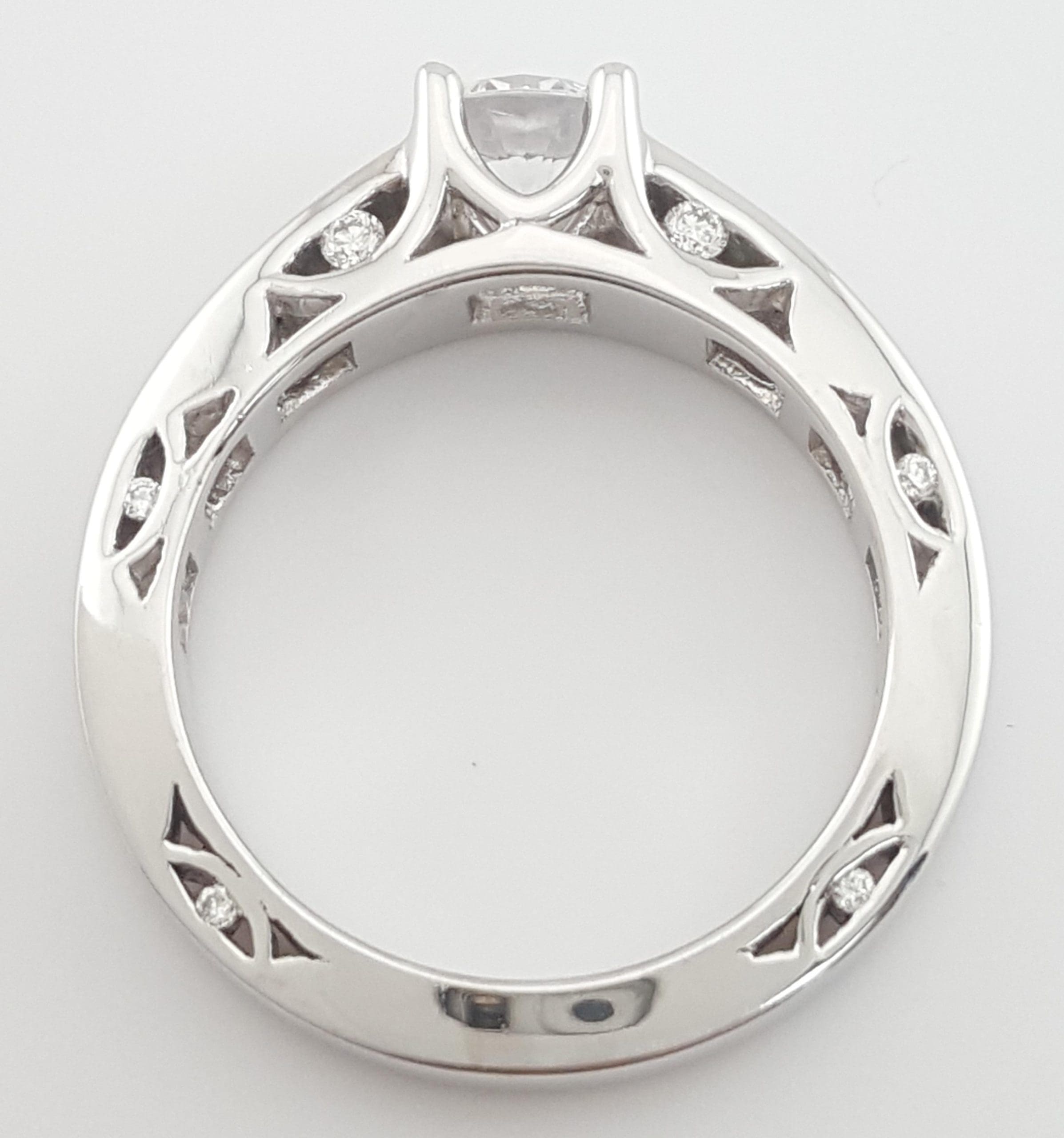 Tacori Semi-Mount 67211 Platinum Diamond Solitaire Engagement Ring 0.11ct $5,740