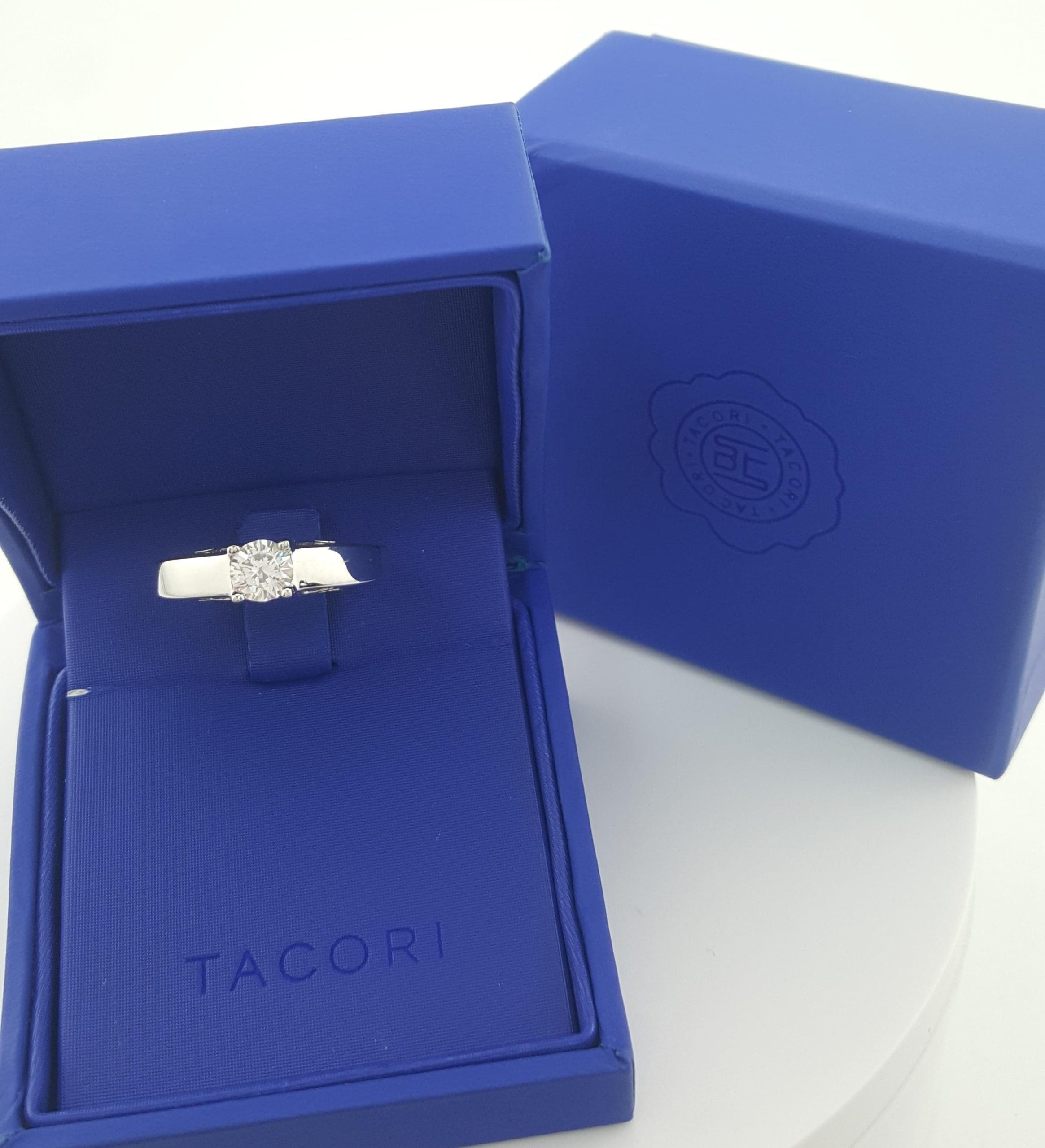 Tacori Semi-Mount 67211 Platinum Diamond Solitaire Engagement Ring 0.11ct $5,740
