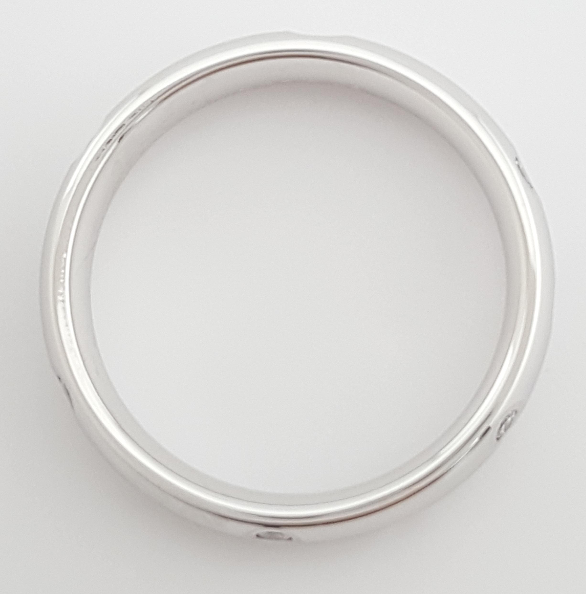 Benchmark Round Diamond Eternity Wedding Band Ring 0.24ct 4mm 14k White Gold
