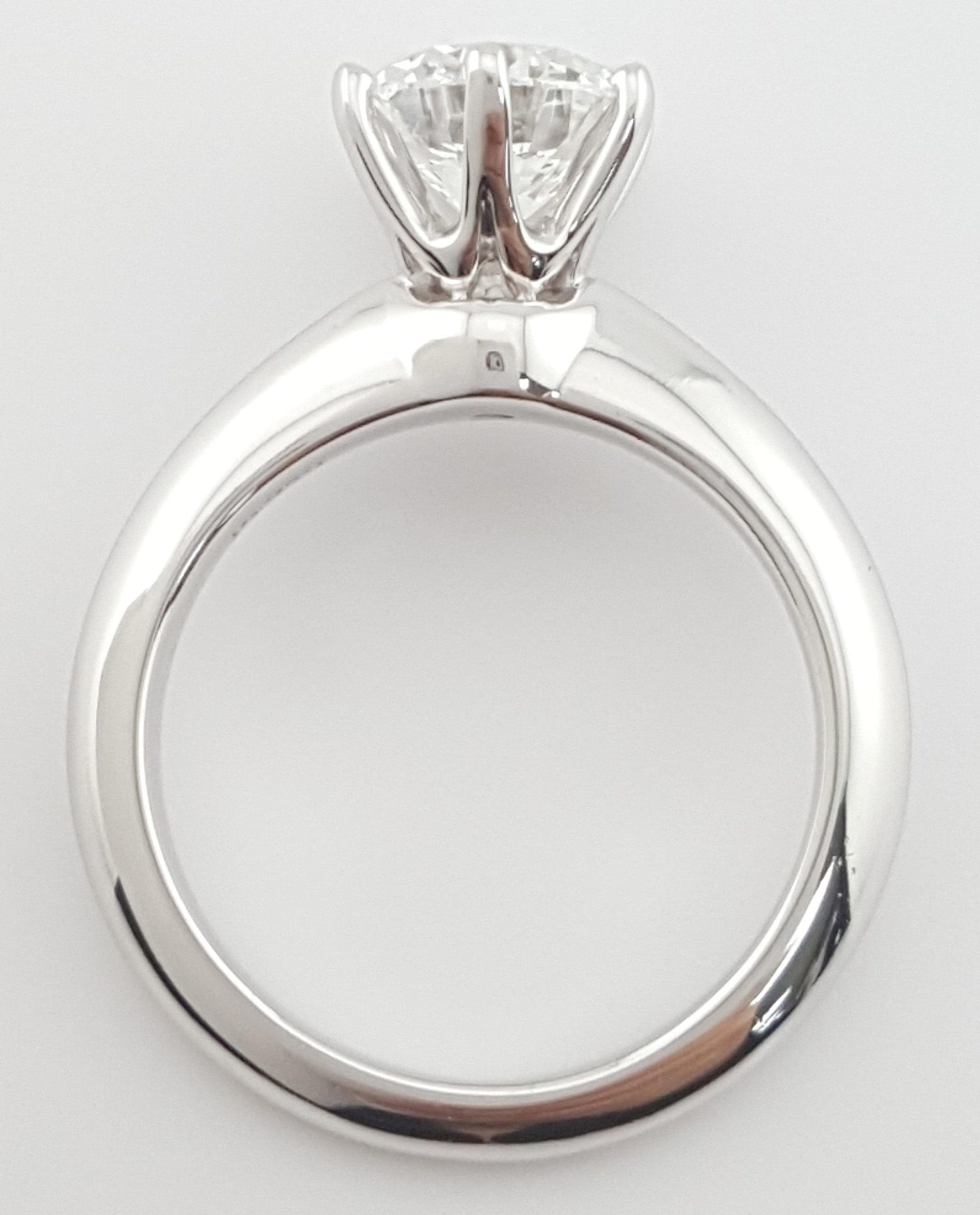 Tiffany & Co Round Diamond Solitaire Platinum Engagement Ring 1.12 ct Rtl $27K
