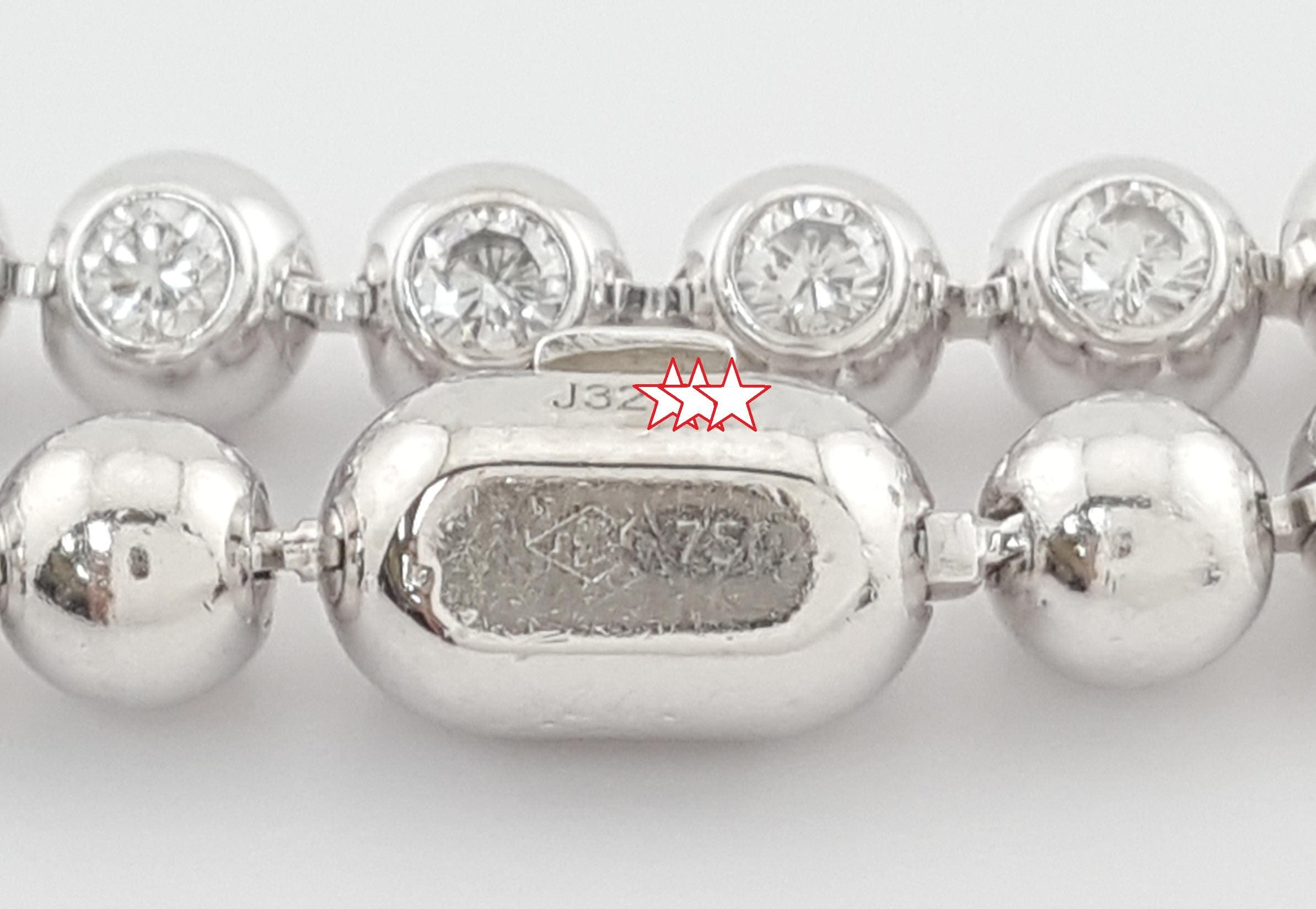 Cartier Paris Nouvelle Vague Diamond Bracelet 2 ct 18K White Gold