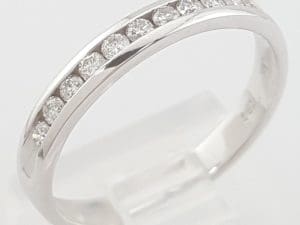 Round Diamond Channel Set 14k Wedding Band Ring 0.2 ct 2.8 mm