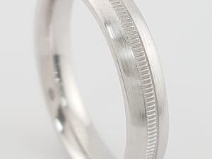 Benchmark 14K White Gold Comfort Fit Wedding Band CF54445 4.2 Grams 3.7mm Size 6