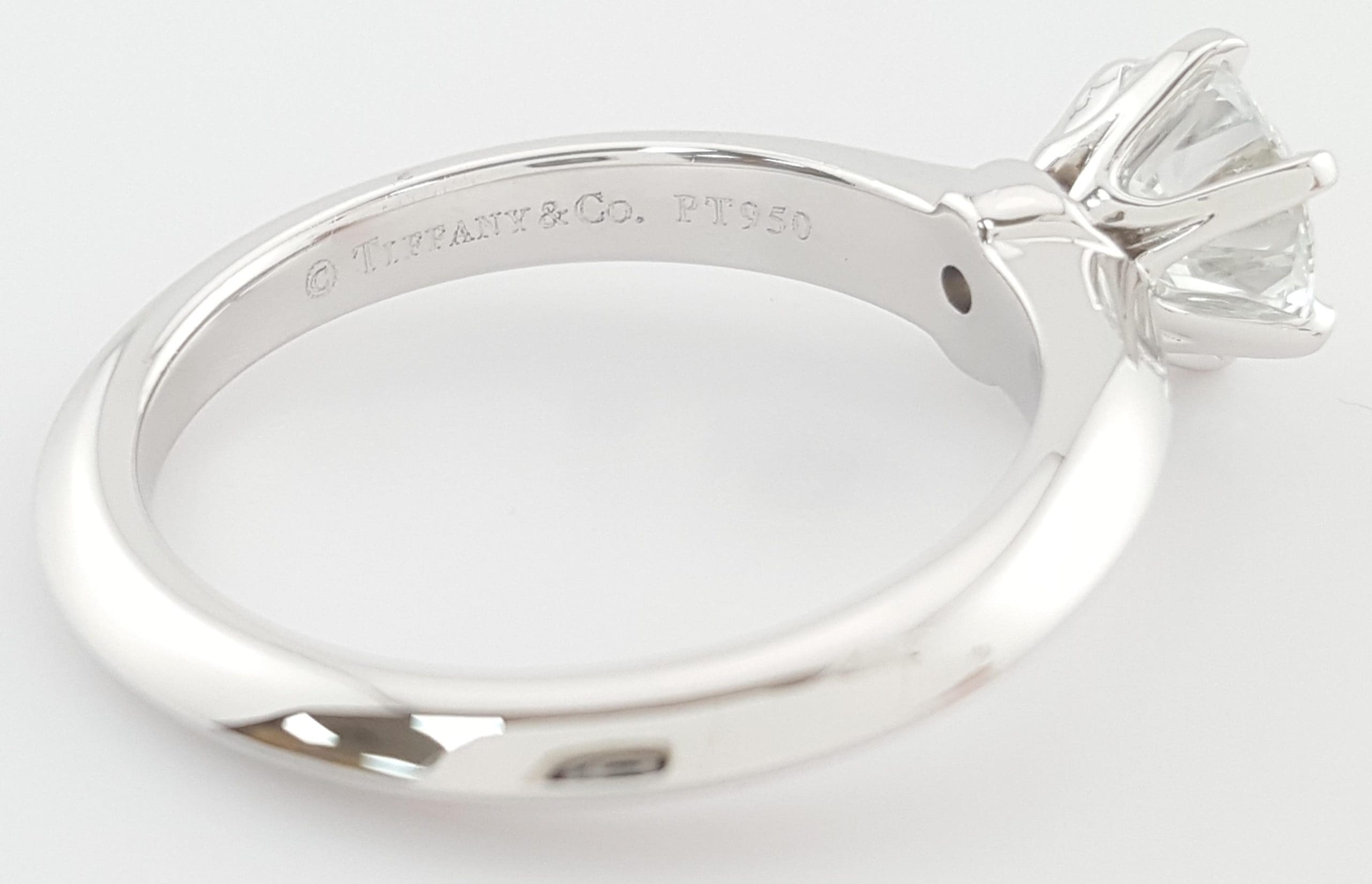 Tiffany & Co Round Diamond Solitaire Platinum Engagement Ring 1.01 ct Rtl $20.5K