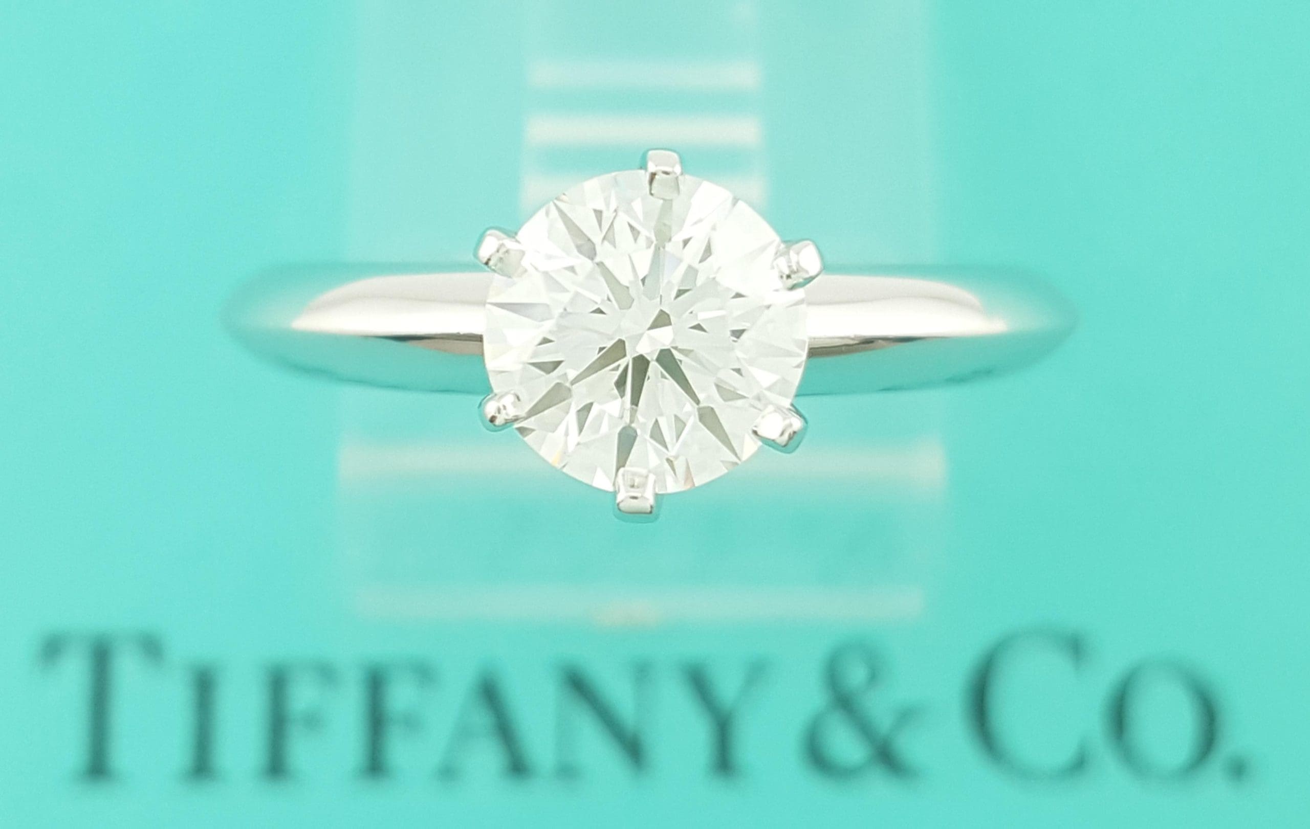 Tiffany & Co Round Diamond Solitaire Platinum Engagement Ring 1.01 ct Rtl $20.5K