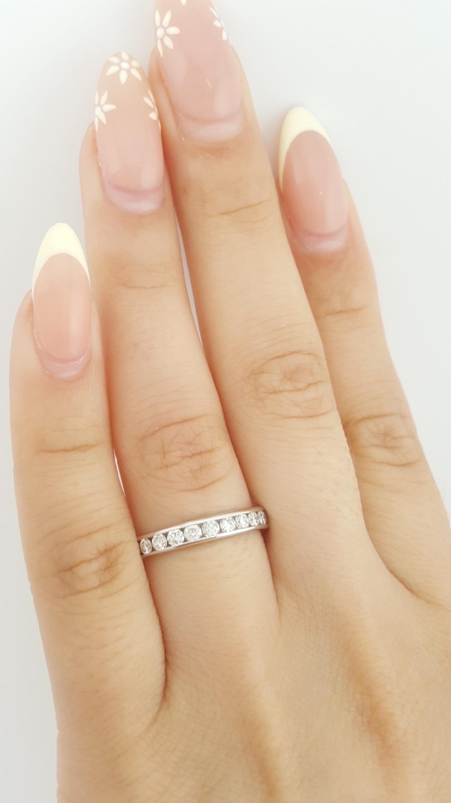 Round Diamond Channel Set 14k Wedding Band Ring 0.5 ct 3.2 mm