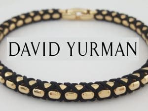 David Yurman Woven Box Chain Bracelet 18k Yellow Gold 19.5 Grams 8.25"