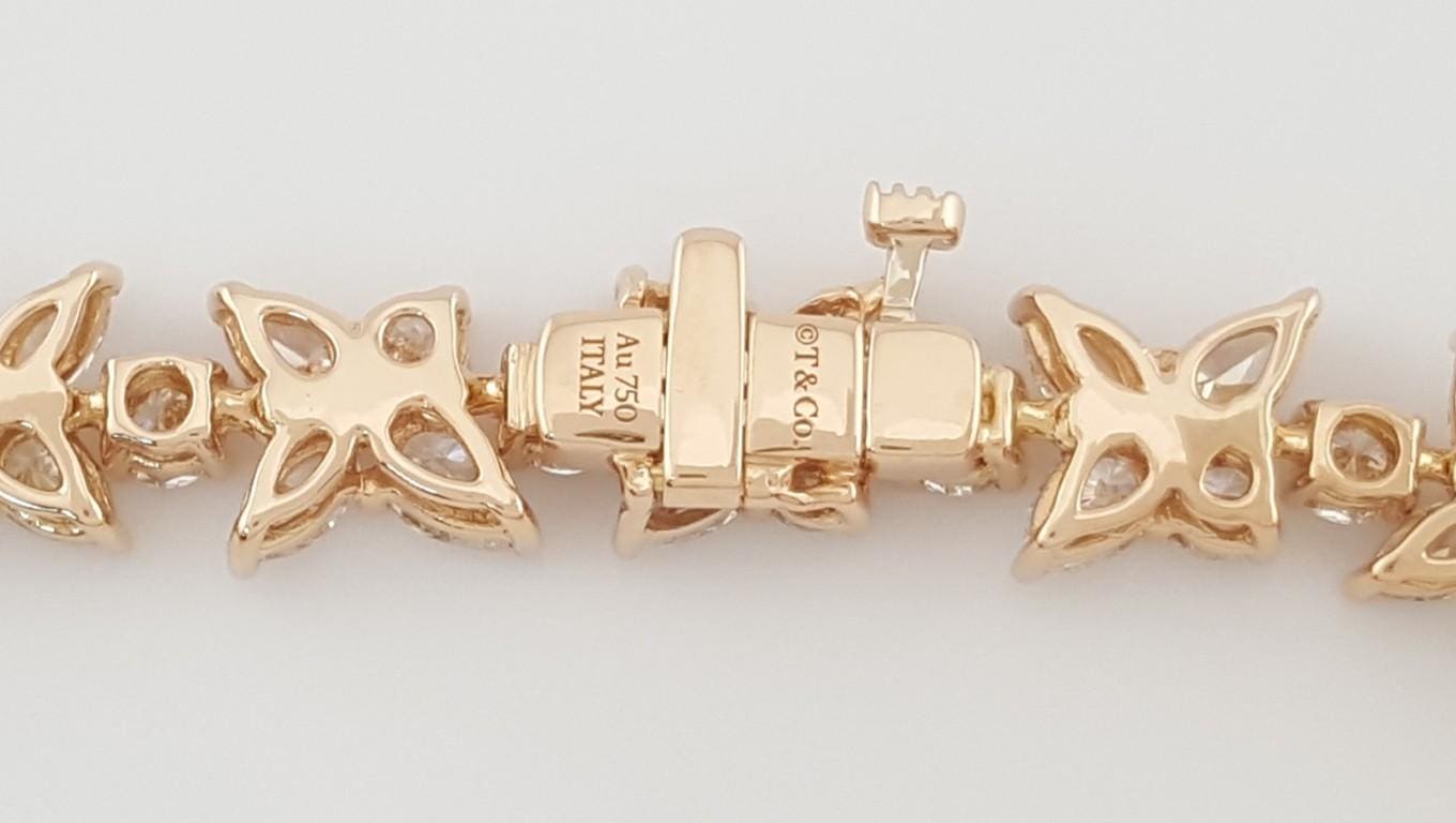 Tiffany & Co Victoria Mixed Cluster Diamond Bracelet 6.25 ct 18k Rose Gold $78K