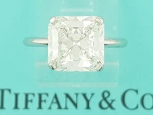Tiffany & Co Platinum True ® Engagement Ring 3.26 ct Diamond Rtl $157K