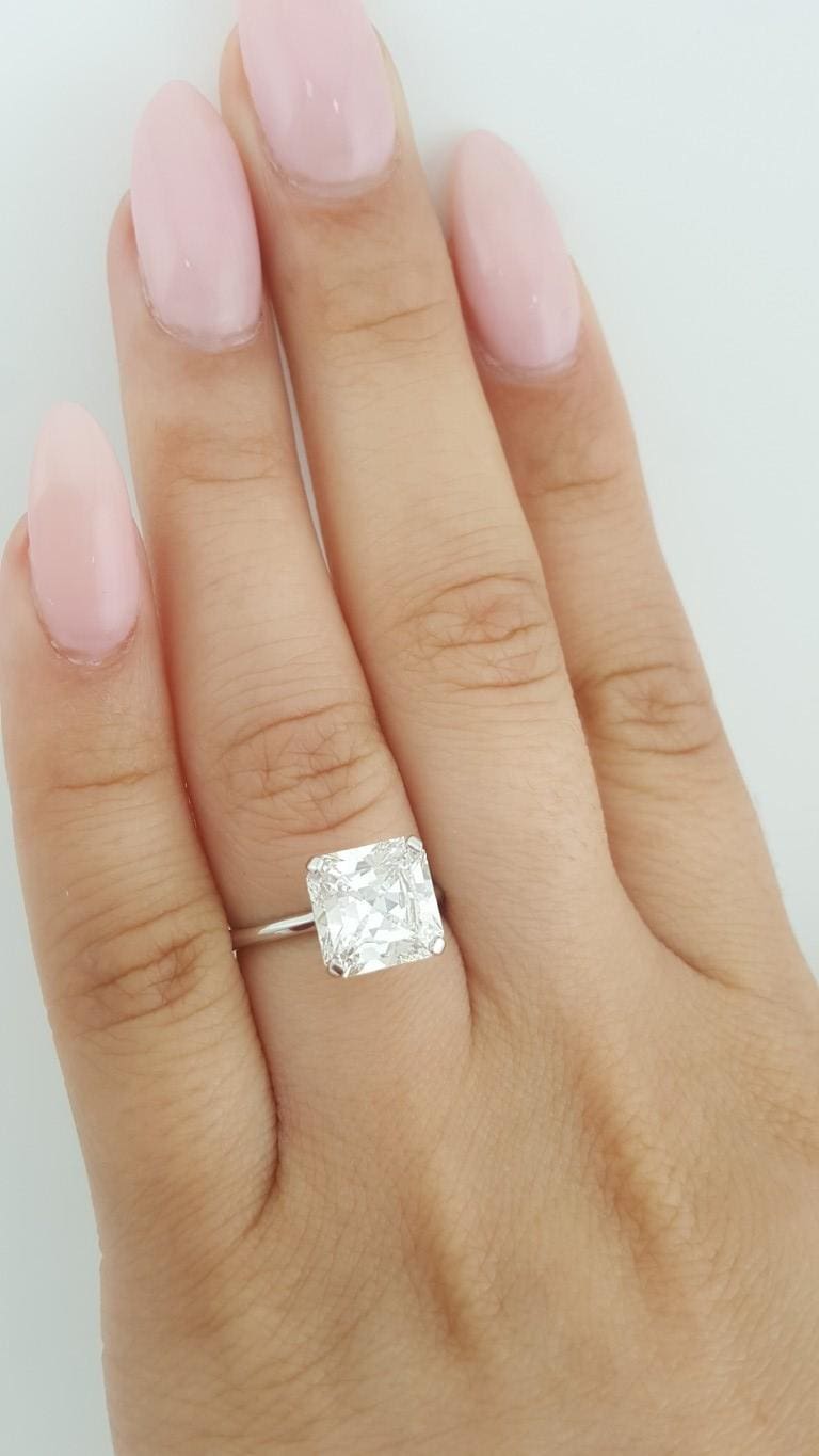 Tiffany & Co Platinum True ® Engagement Ring 3.26 ct Diamond Rtl $157K