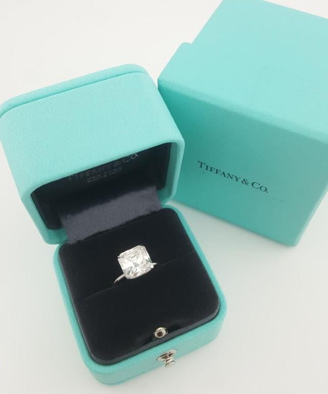 Tiffany & Co Platinum True ® Engagement Ring 3.26 ct Diamond Rtl $157K