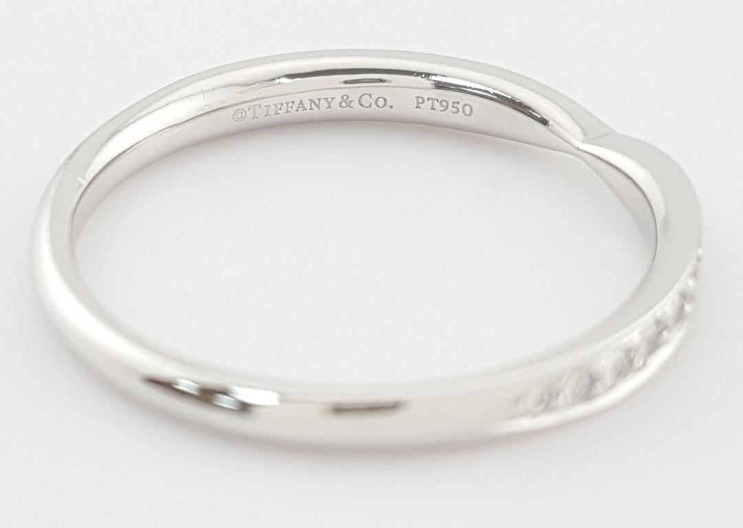 Tiffany & Co Harmony Diamond Wedding Band Platinum 2.5 mm 0.23 ct Retail $3,500