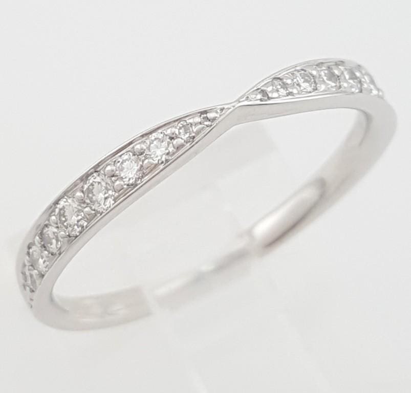 Tiffany & Co Harmony Diamond Wedding Band Platinum 2.5 mm 0.23 ct Retail $3,500