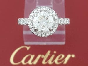 Cartier Destinee Round Diamond Engagement Ring 1.54 ct Platinum Retail $35K