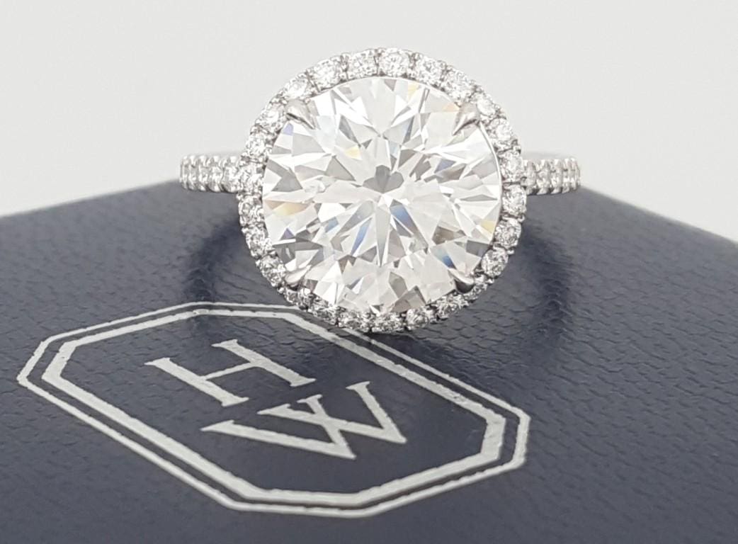 Harry Winston The One Round Brilliant Diamond Engagement Ring 4.61 ct Rtl $330K