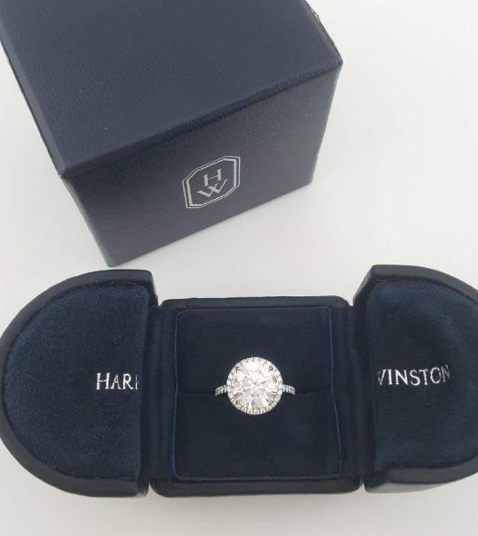 Harry Winston The One Round Brilliant Diamond Engagement Ring 4.61 ct Rtl $330K