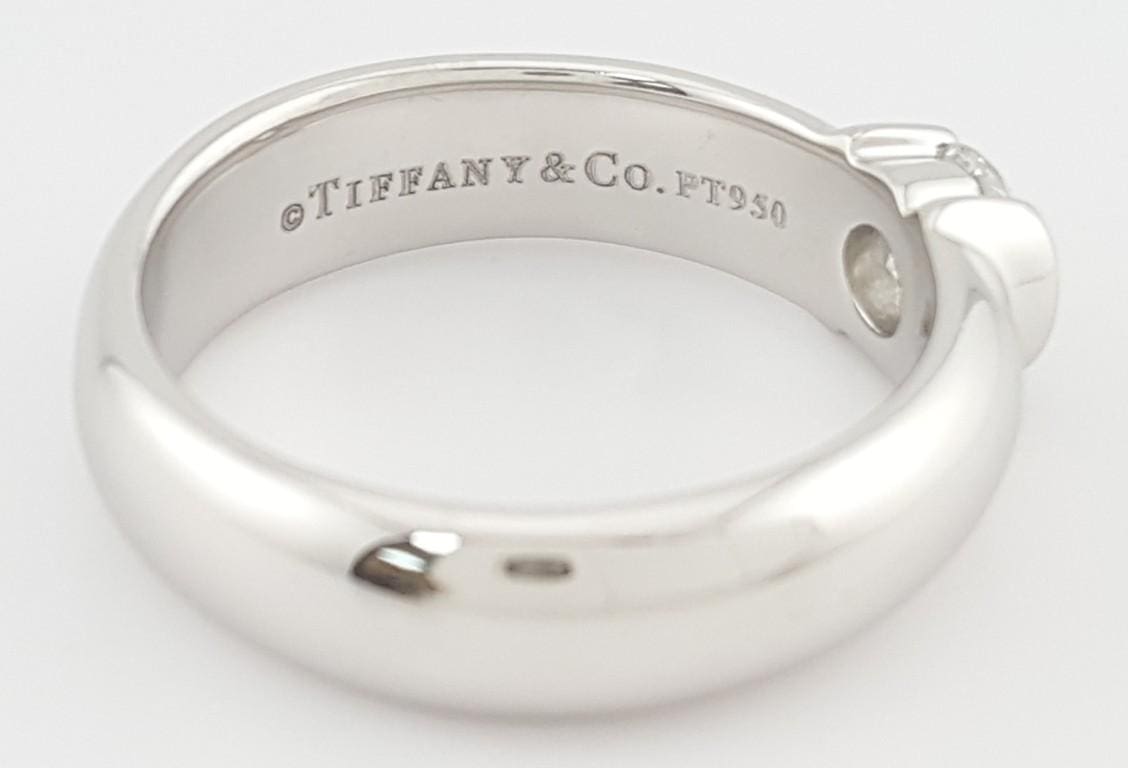Tiffany & Co Etoile Round Diamond Solitaire Plat Engagement Ring 0.51 ct $6.7k