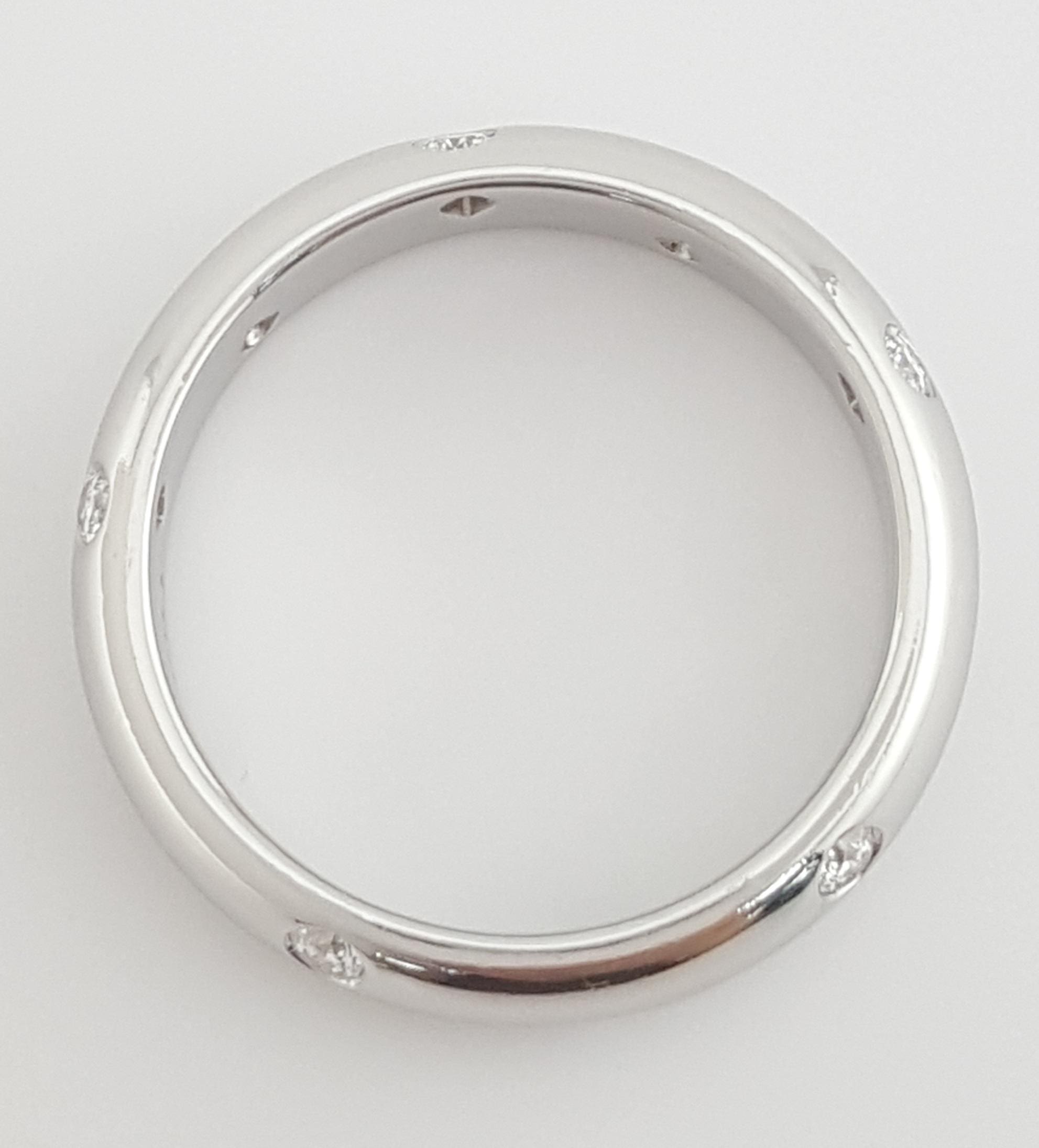 Tiffany & Co Etoile Round Diamond Band Ring 0.3 ct Platinum Rtl $3,900