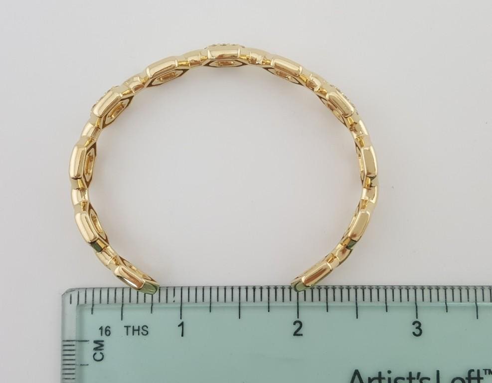 Gumuchian Honeybee Cuff Bangle 18K Yellow Gold Round Diamond 0.44 ct Retail $15K