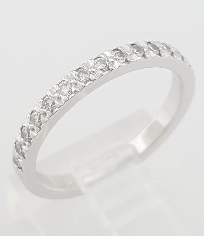 Tiffany & Co Novo Half Circle Diamond Wedding Band Ring 0.25 ct Platinum $3,400