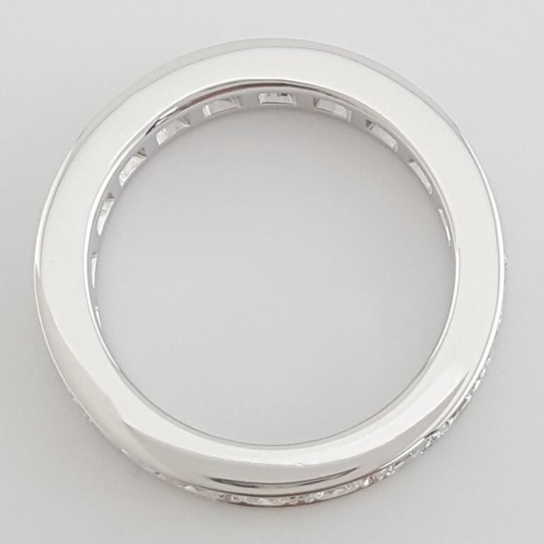 Graff Diamond Eternity Wedding Band 18k White Gold 2 ct 4mm Retail $13K