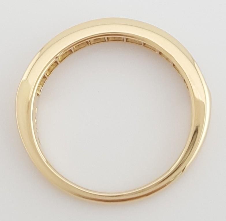 Tiffany & Co Half Circle Diamond Channel Set Wedding Band 18K Gold 3mm 0.5 ct #2