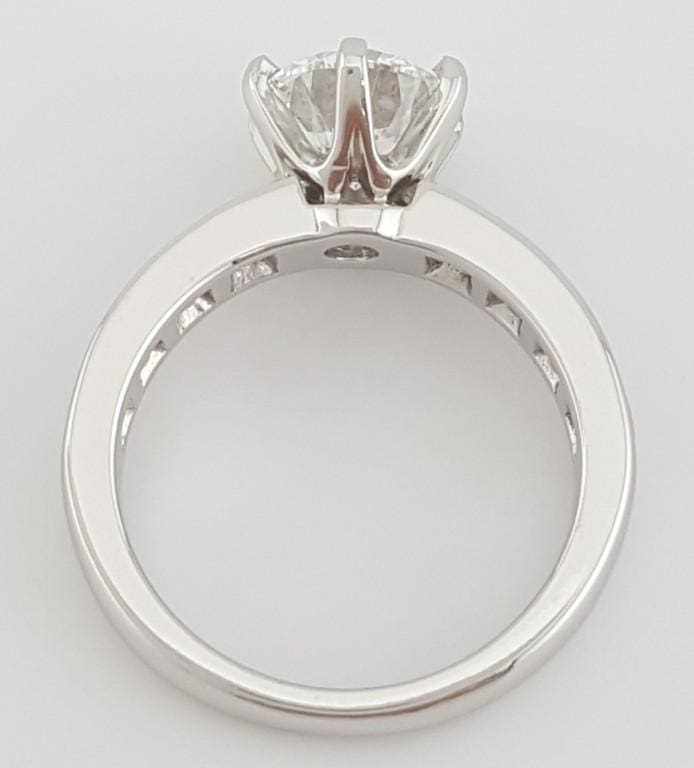 Tiffany & Co Round Diamond Channel Set Engagement Ring 2.49 ct Platinum Rt $54K