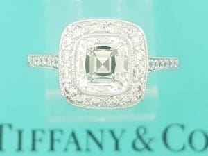 Tiffany & Co Legacy Cut Diamond Platinum Engagement Ring 1.84 ct Retail $44k